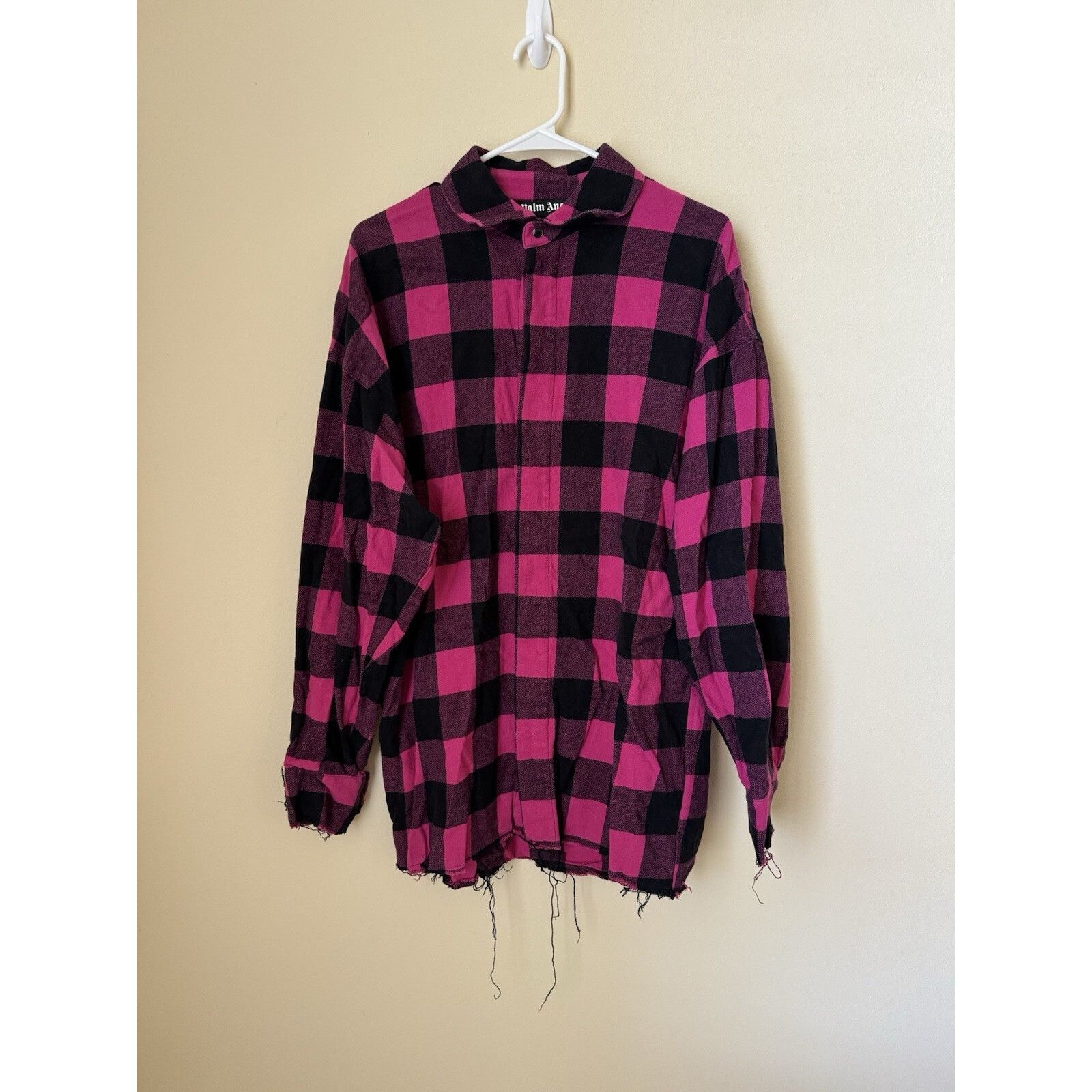 Palm Angels Palm Angels Flannel Button Up Pink Size 48 Size US M / EU 48-50 / 2 - 2 Thumbnail