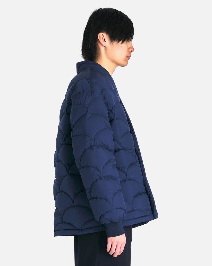 Kenzo o1s1v1r1oon0925 Seigaiha Light Down Kimono in Blue Size US M / EU 48-50 / 2 - 4 Thumbnail