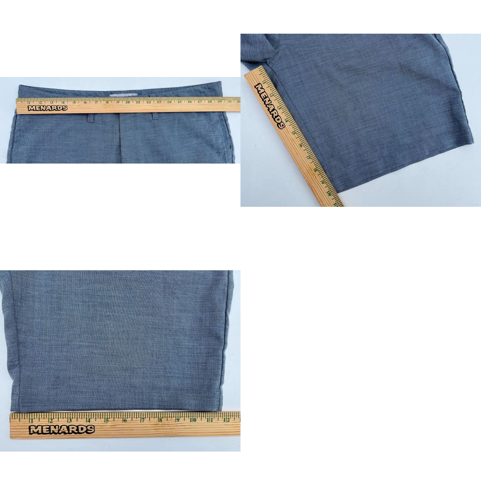 TravisMathew Travis Mathew Men's Chambray Shorts 38 Blue Flat Front Mid Rise 10 Inseam Regular Chino Outdoor Preppy Sports Mens Size US 38 / EU 54 - 8 Thumbnail