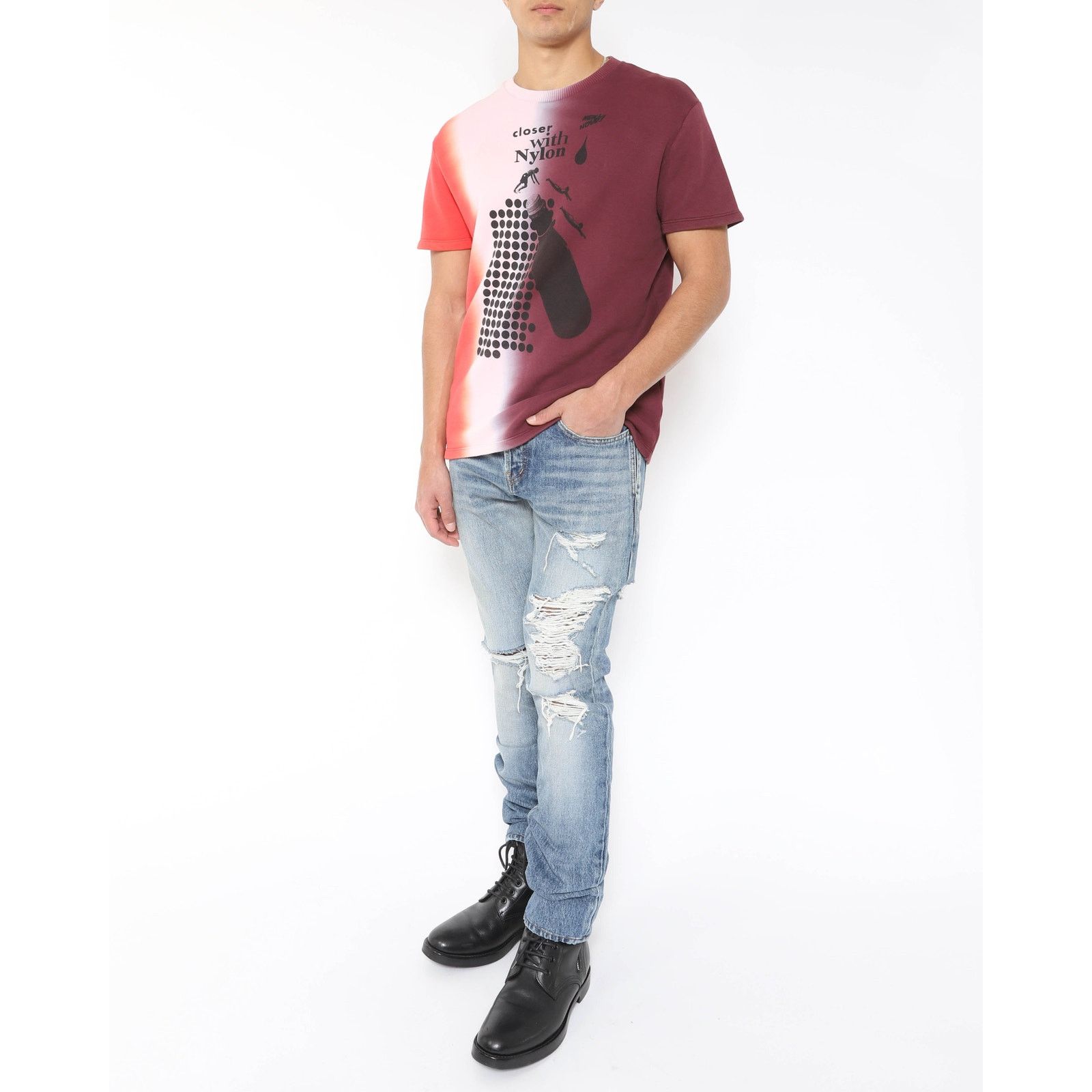 Raf Simons SS14 Multicolor Short Sleeve T-Shirt in French Terry Cotton Size US S / EU 44-46 / 1 - 6 Thumbnail