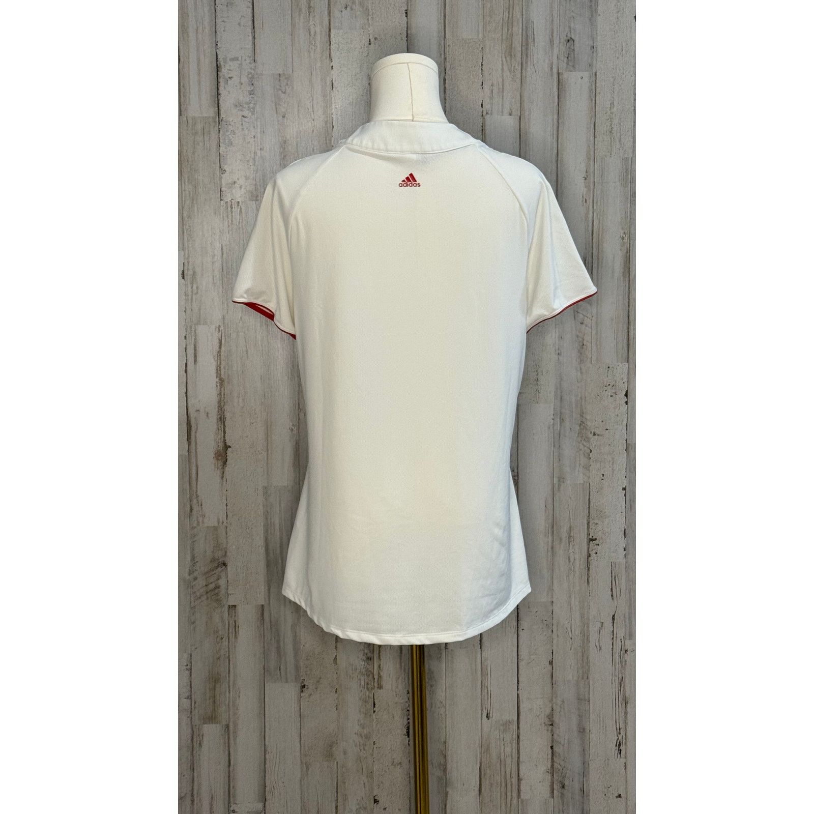 Adidas Adidas Women's Team USA Olympic Polo Shirt White Striped Size M / US 6-8 / IT 42-44 - 5 Thumbnail