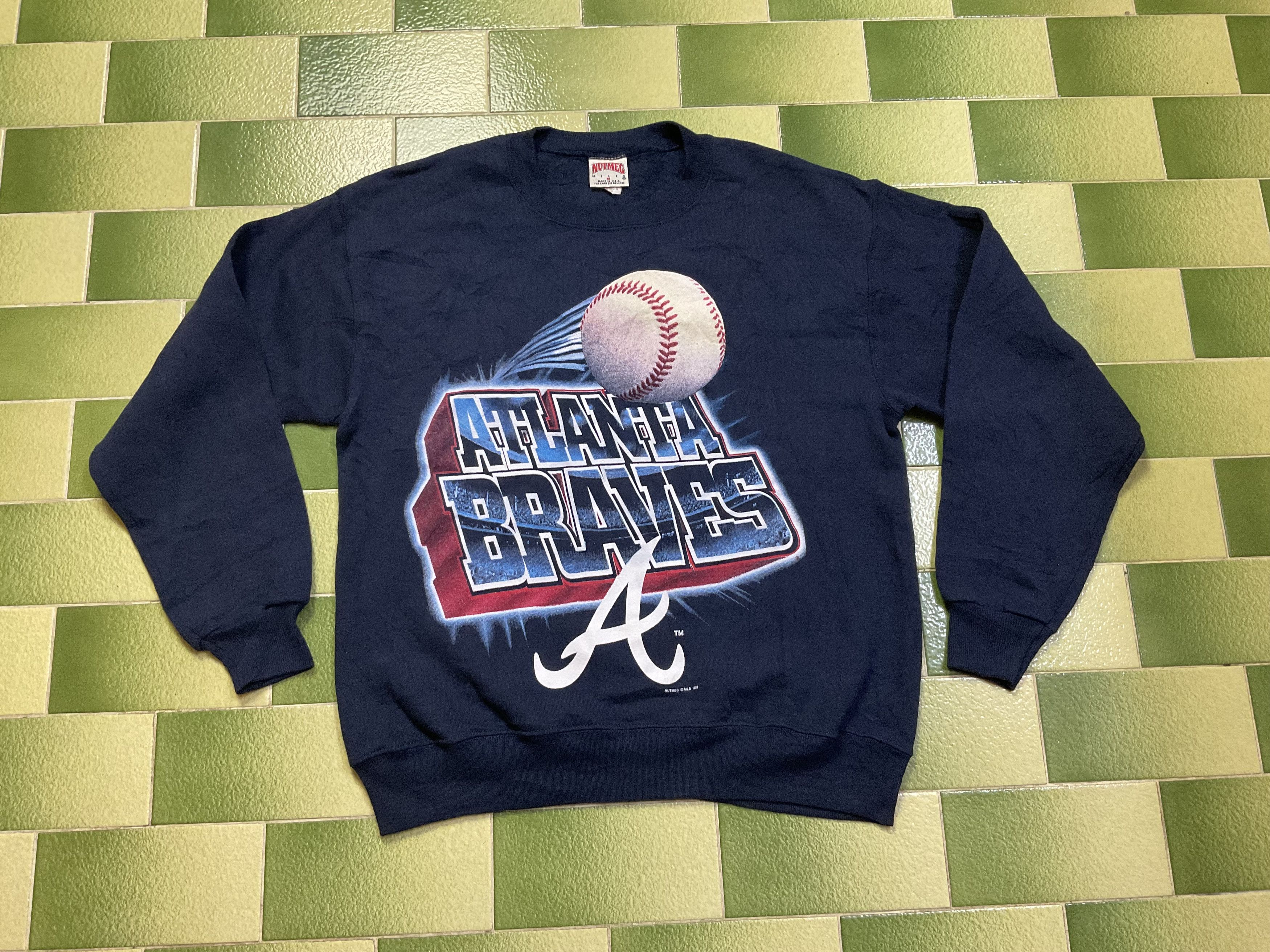 MLB Vintage 1997 MLB Atlanta Braves Sweatshirt Crewneck Size US M / EU 48-50 / 2 - 1 Thumbnail