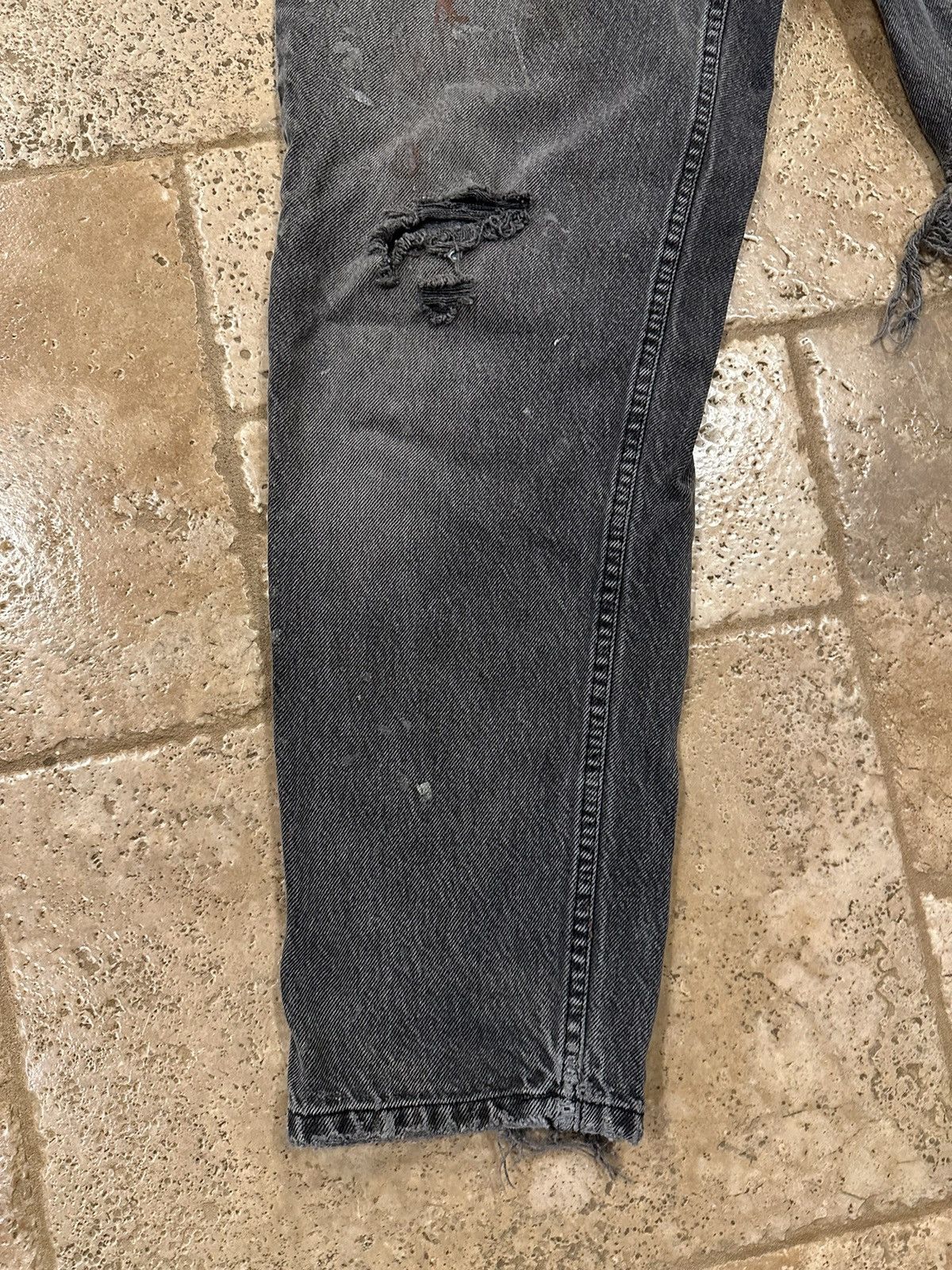 Vintage Vintage Two Hundred 212 Twelve Degrees Black Thrashed Denim Size US 32 / EU 48 - 8 Thumbnail
