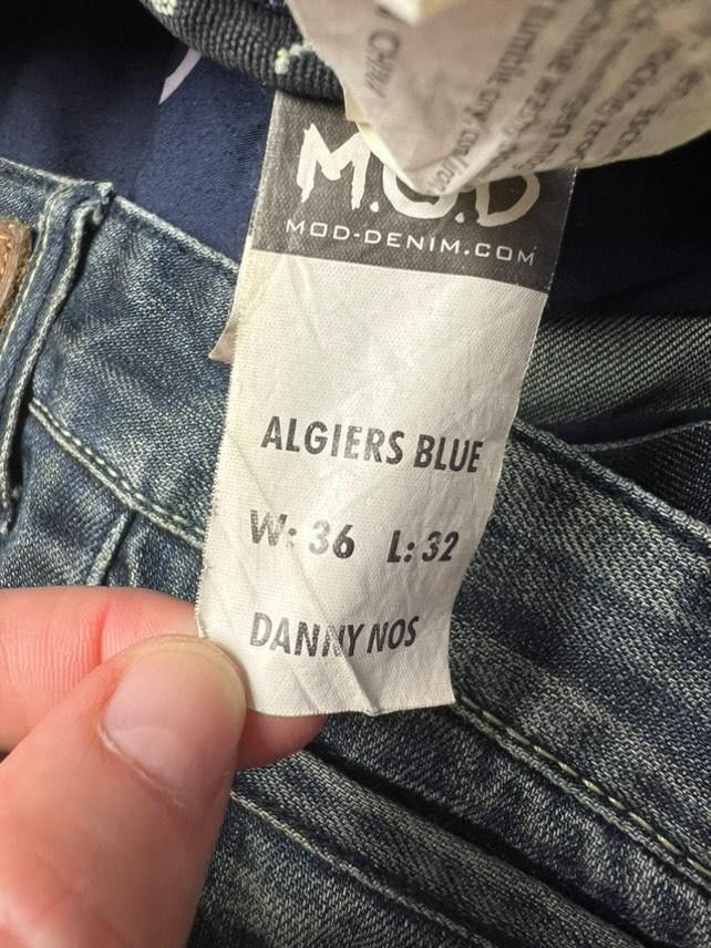 Vintage Denim pants M.O.D Avant Garde Y2k 🔥 Size US 36 / EU 52 - 6 Thumbnail
