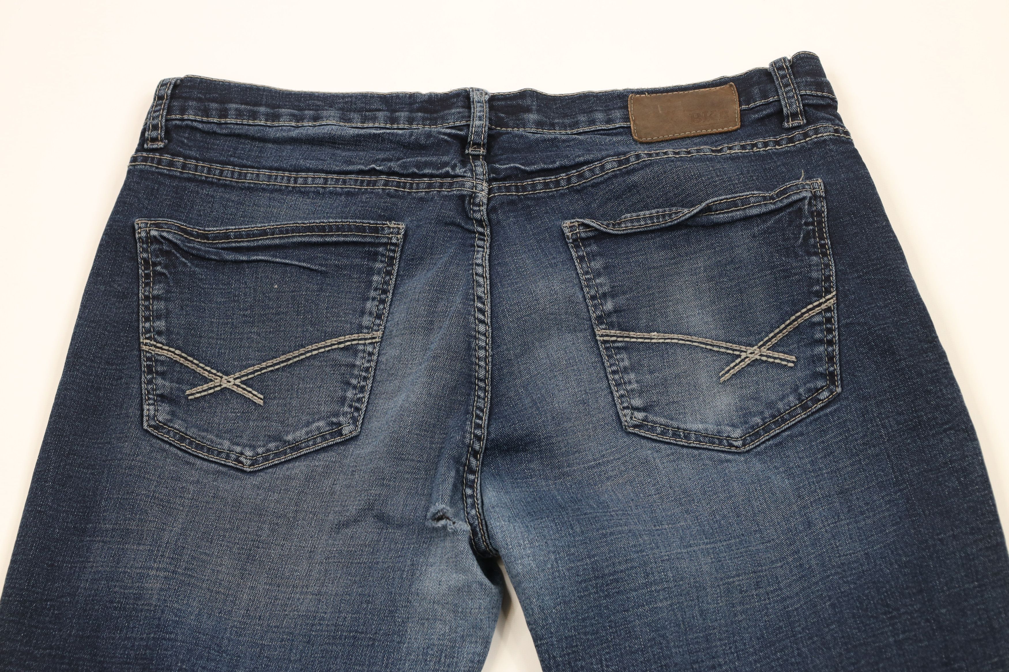 Vintage Buckle BKE Thick Stitch Tyler Straight Leg Jeans AS IS Size US 36 / EU 52 - 13 Thumbnail