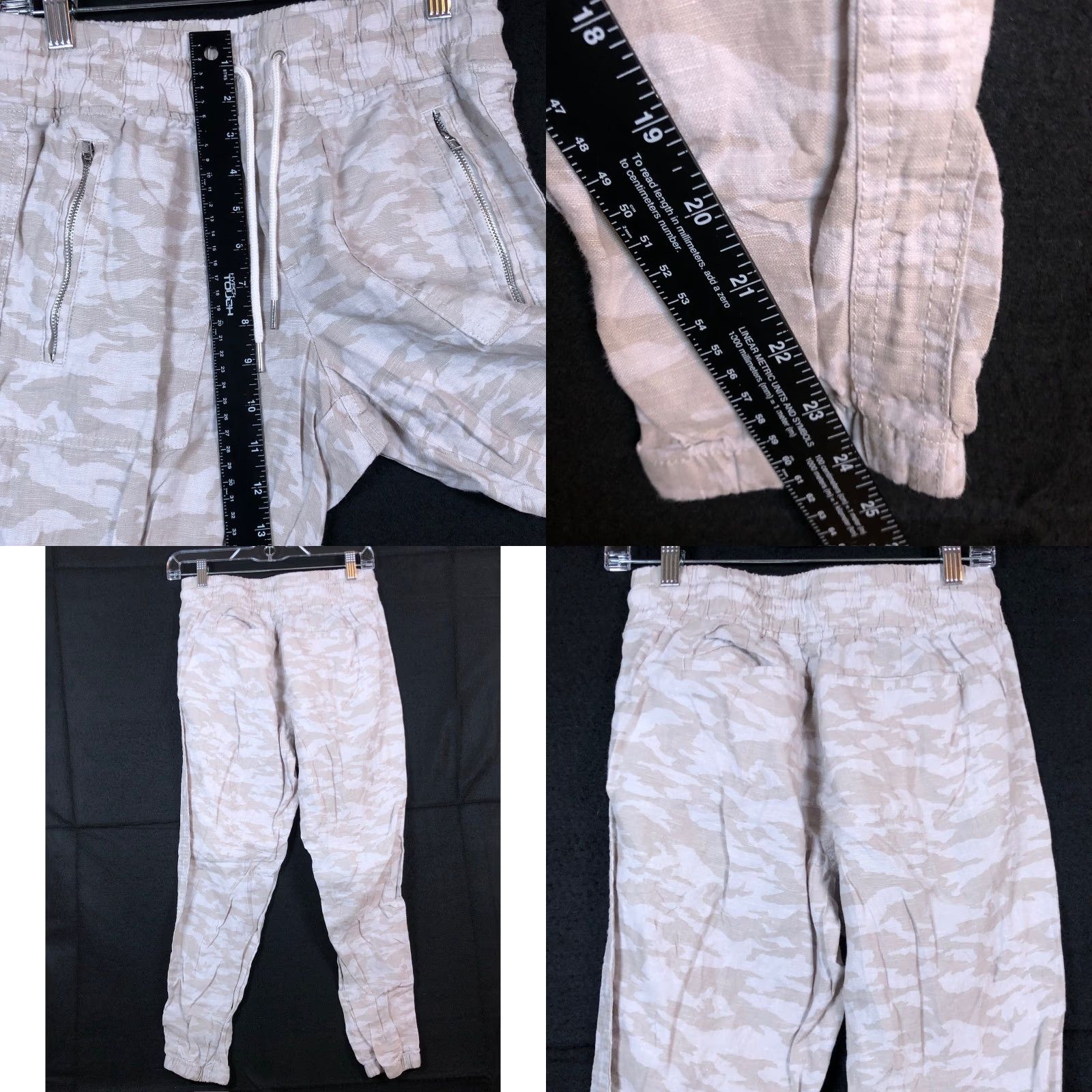 Athleta Athleta Pants Tan Cream Camouflage Petite Jogger 2P Womens Linen Clothing Casual Workwear 2P Size 27" / US 4 / IT 40 - 8 Thumbnail