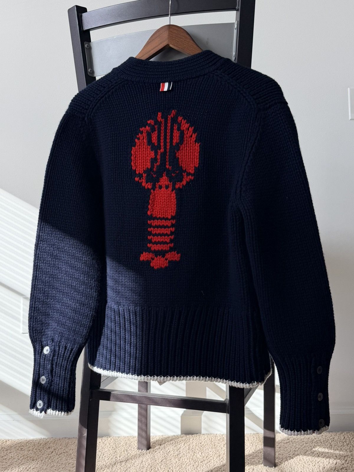 Thom Browne THOM BROWNE Intarsia Cashmere Cardigan Size US M / EU 48-50 / 2 - 3 Thumbnail