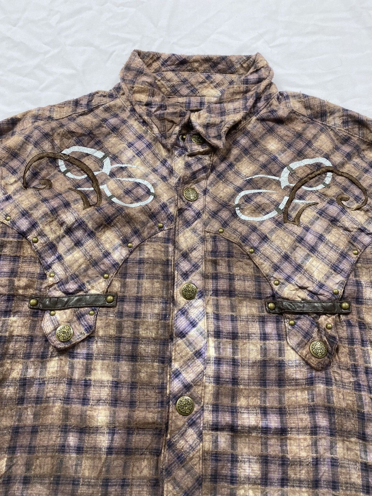 If Six Was Nine In the Attic Gothic punk button up shirt Size US M / EU 48-50 / 2 - 4 Thumbnail