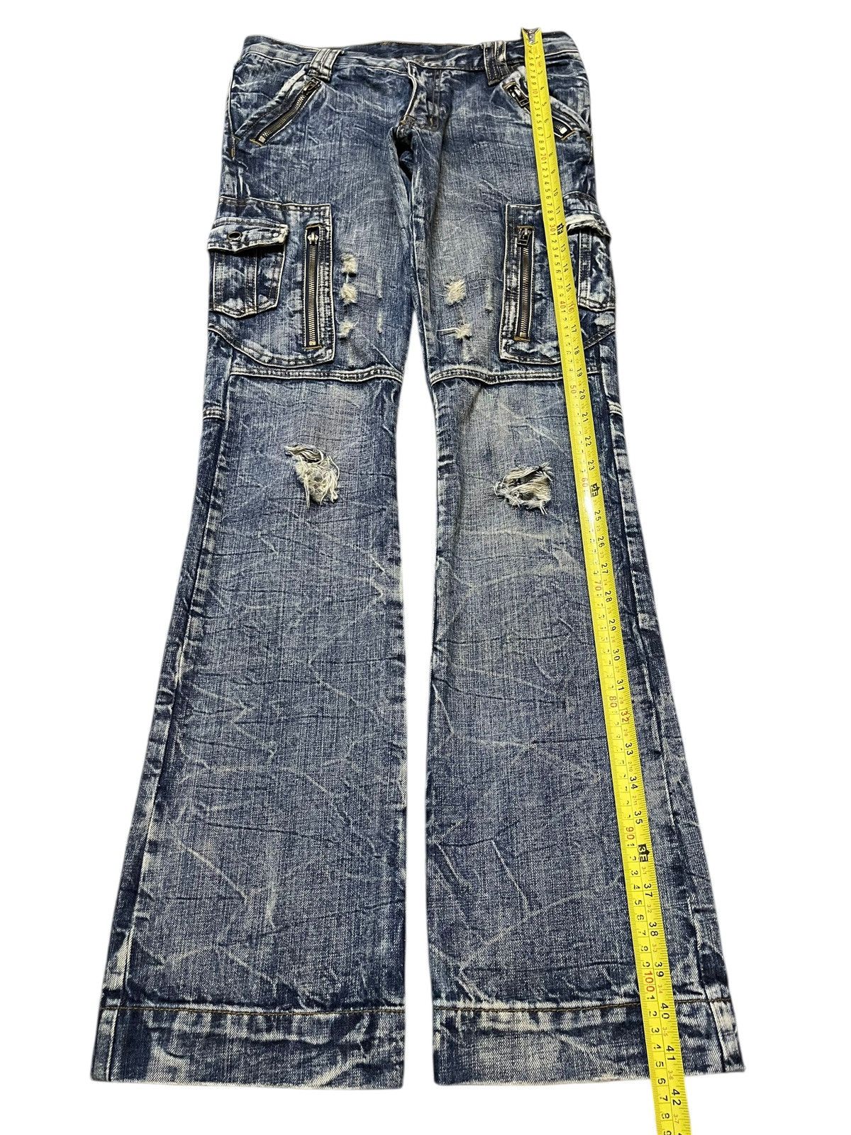 Vintage Japan Semantic Design Thunder Wash Avant Garde Flare