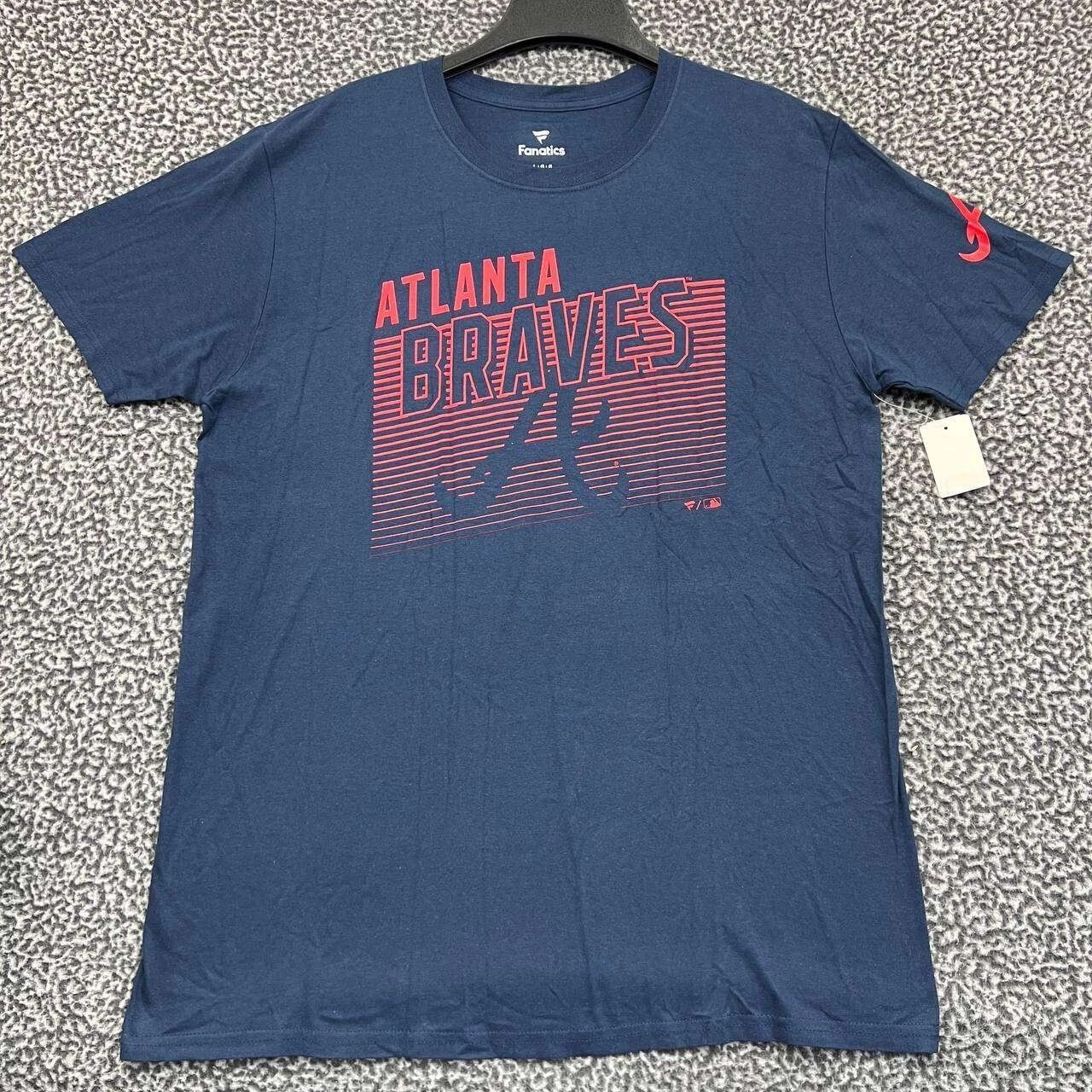 Other Atlanta Braves Shirt Men Short Sleeve Crew Neck Cotton L Size US L / EU 52-54 / 3 - 1 Thumbnail