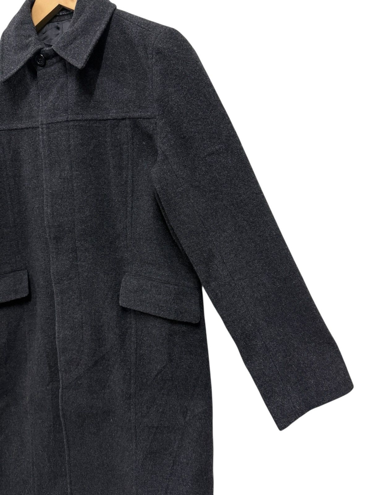 Yohji Yamamoto Ined Homme Composition Wool Trench Coat Yohji Yamamoto Size US M / EU 48-50 / 2 - 5 Thumbnail