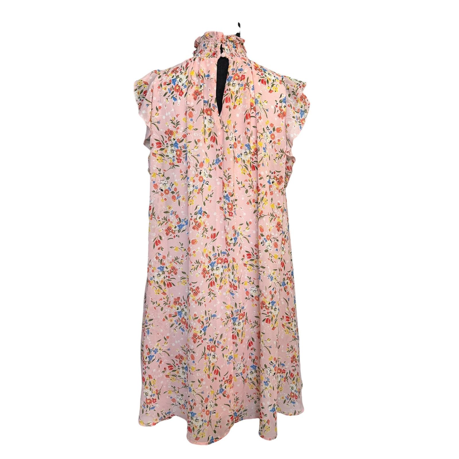Nordstrom MELLODAY Nordstrom Pink Floral BABYDOLL Dress NWT xs Size XS / US 0-2 / IT 36-38 - 2 Thumbnail
