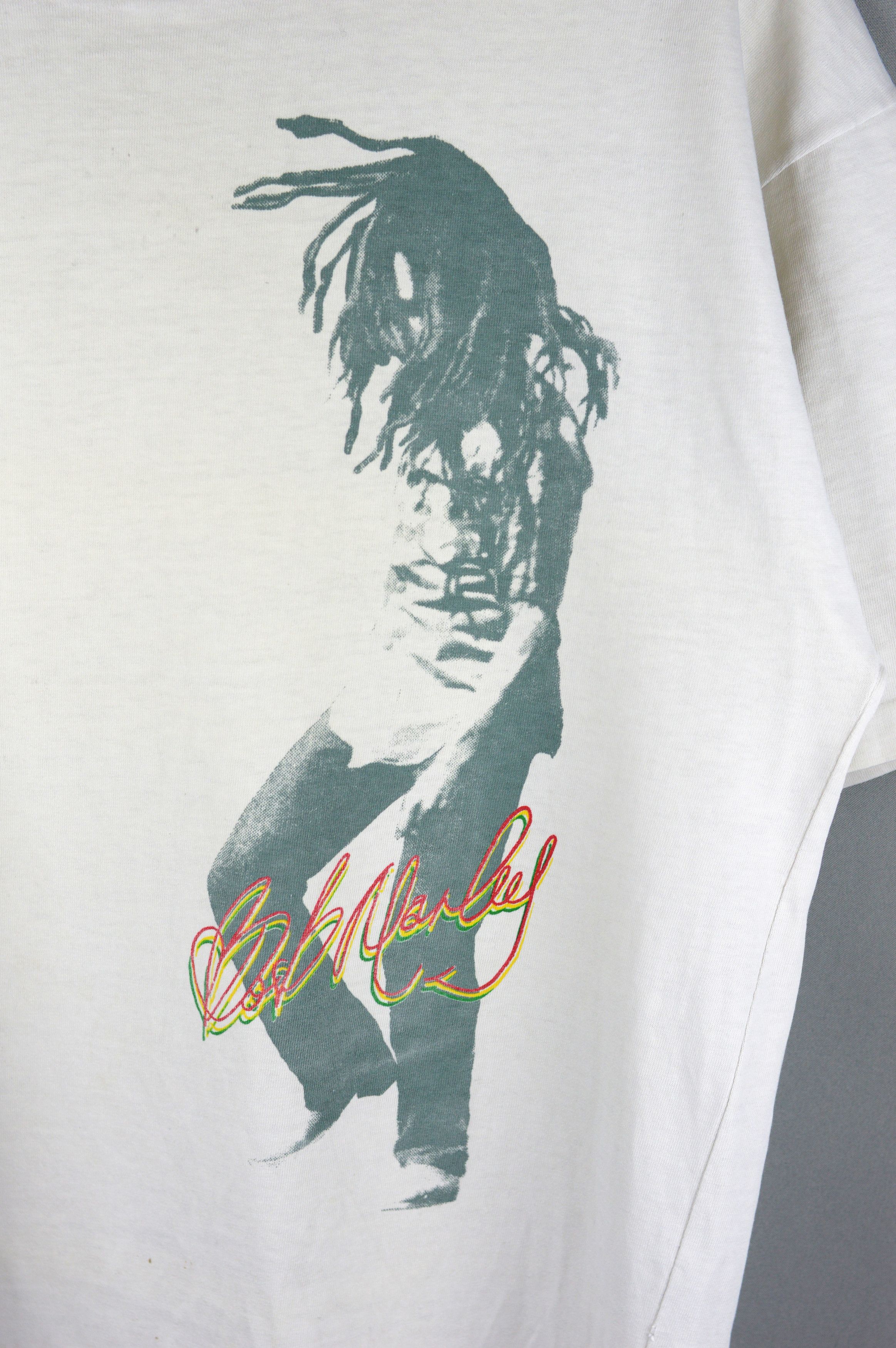Bob Marley × Vintage Vintage Bob Marley Exodus 90s t shirt Size US XL / EU 56 / 4 - 4 Thumbnail