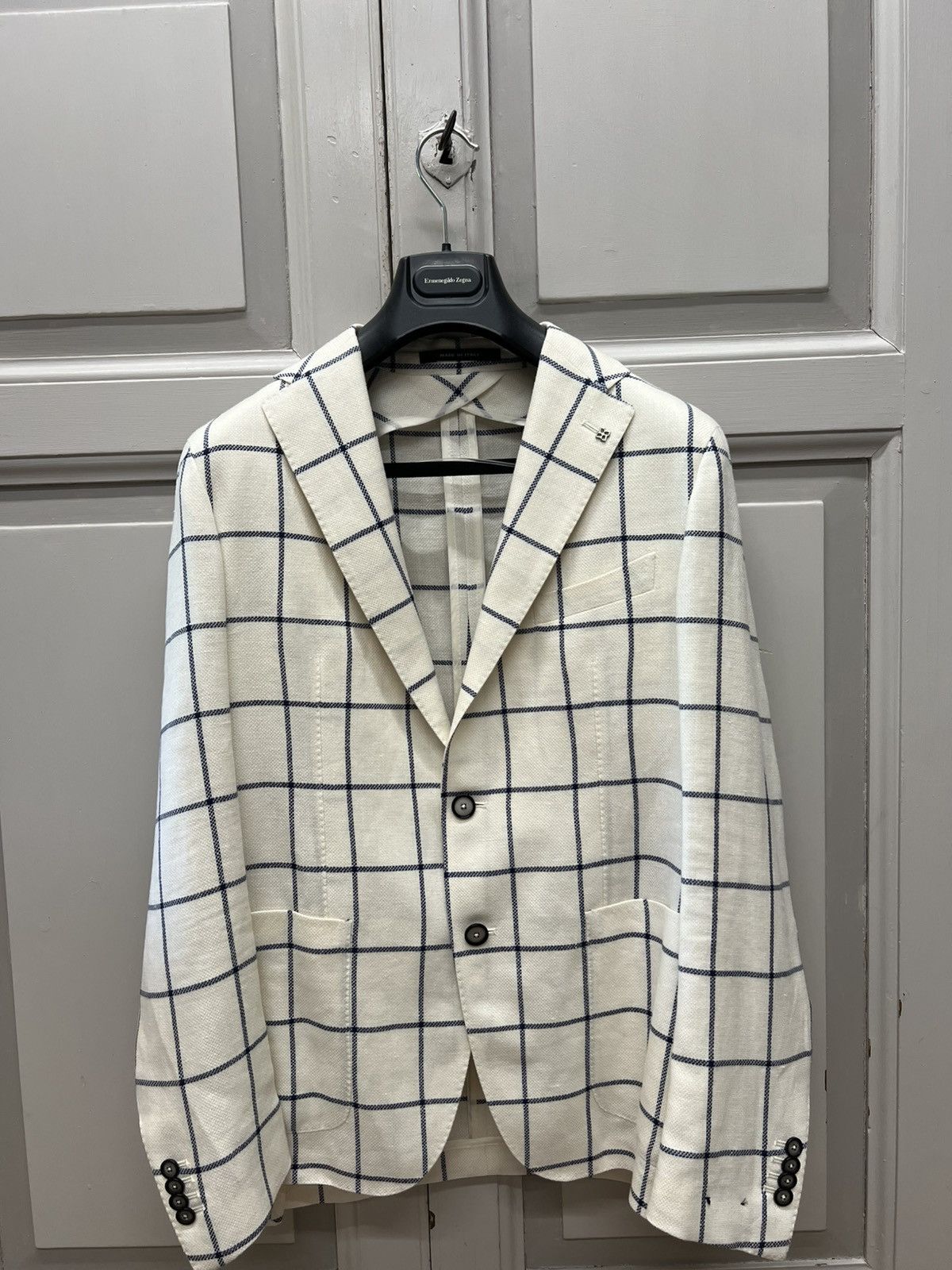 Tagliatore Tagliatore Blazer Linen/Virgin Wool Size 40R - 1 Thumbnail