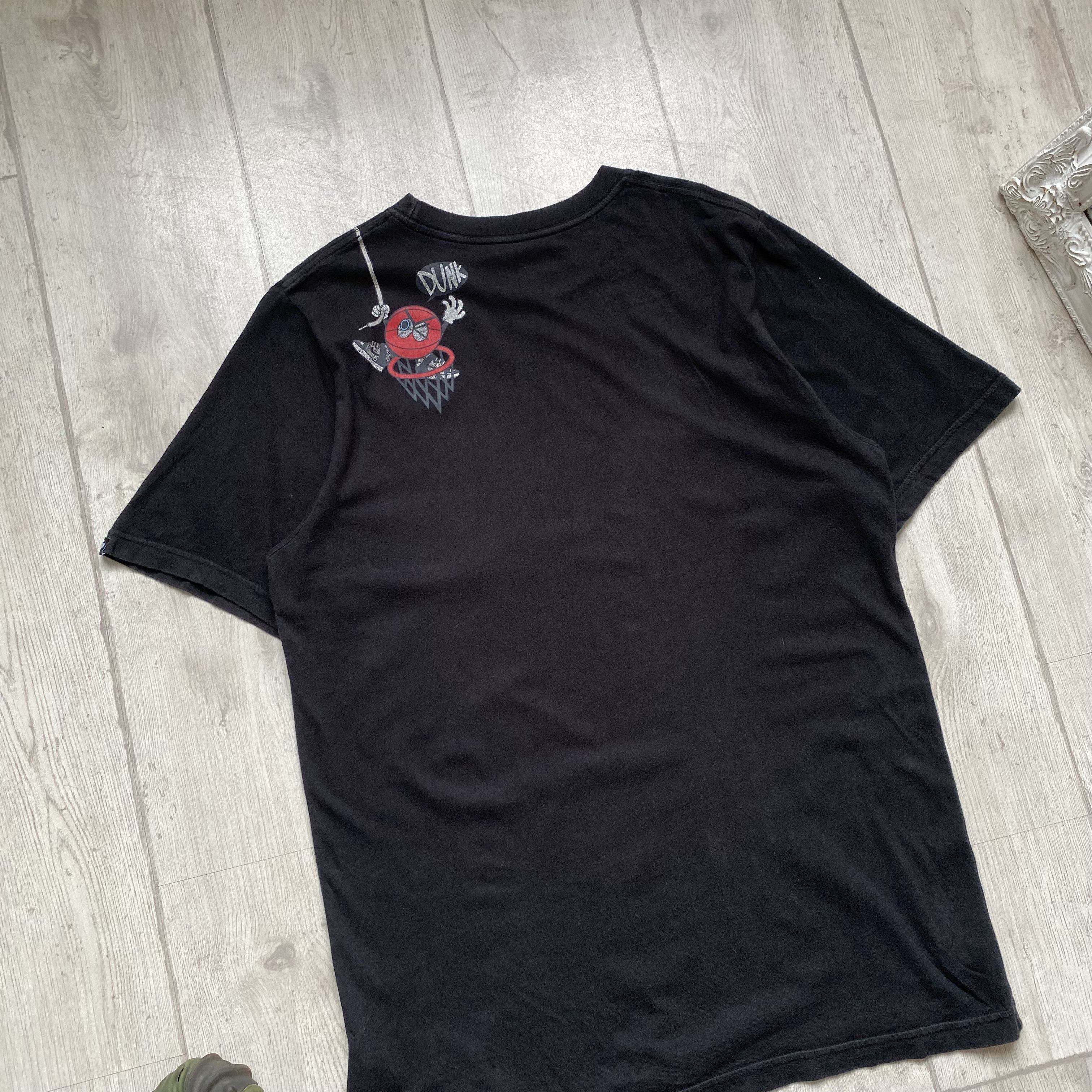 Nike 👟 Vintage 00s Nike Dunk Logo Tee Distressed Air Max Shox Size US L / EU 52-54 / 3 - 7 Thumbnail