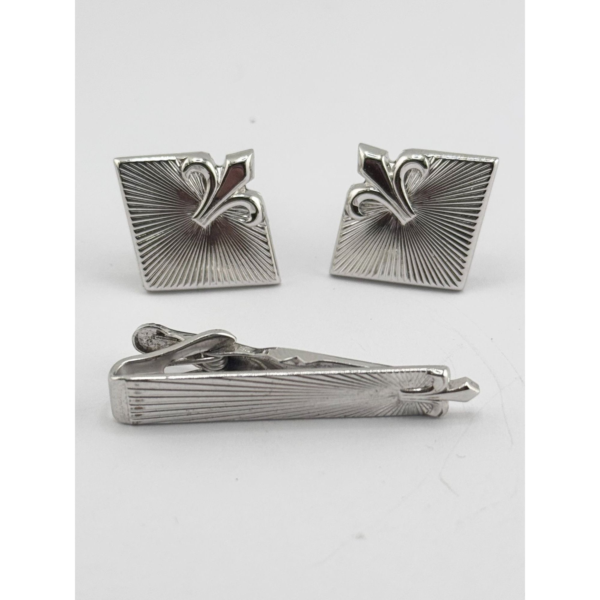 Vintage Vintage swank cufflinks and tie clip set Size ONE SIZE - 1 Thumbnail
