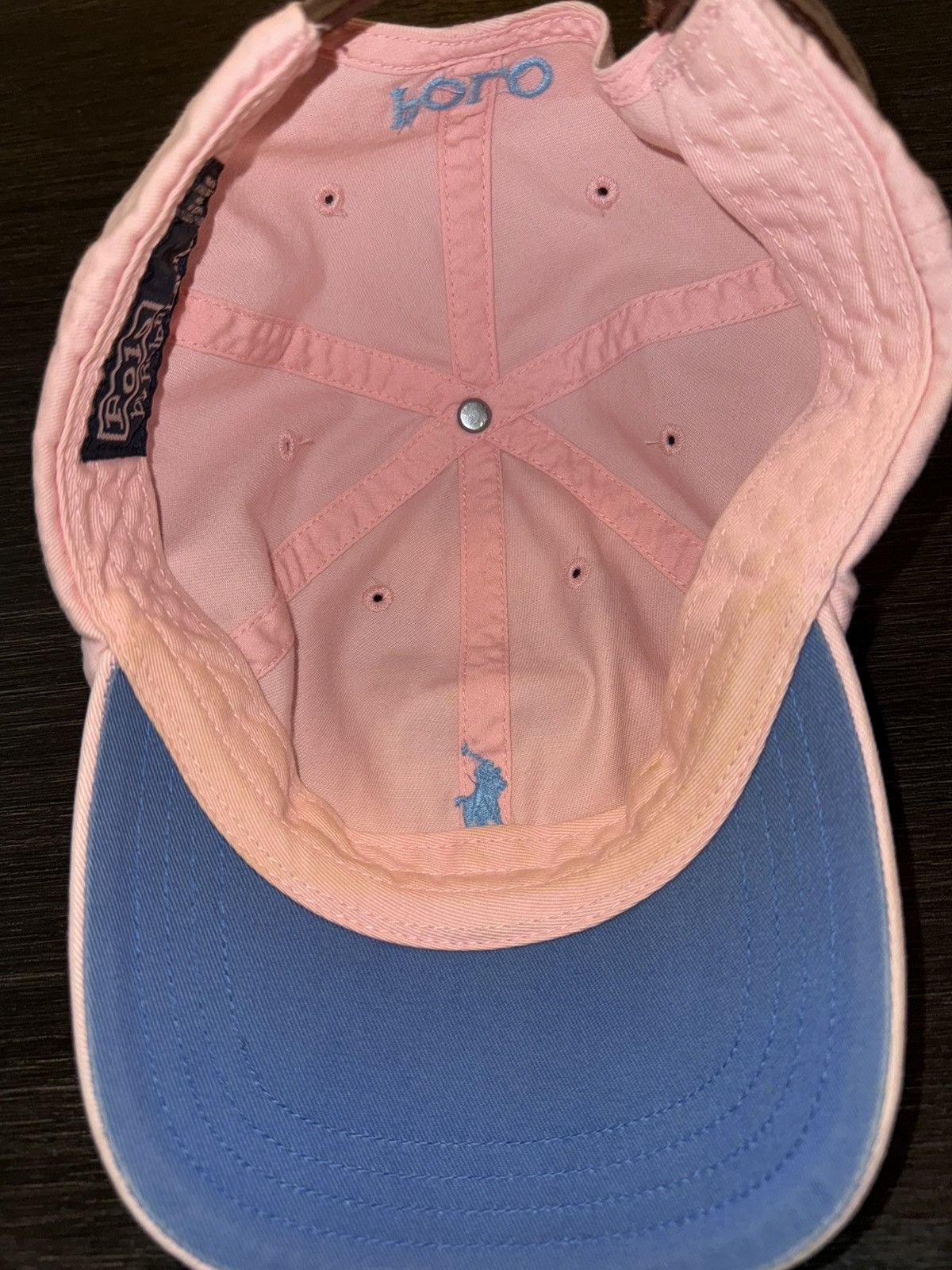 Polo Ralph Lauren Vintage Polo Ralph Lauren Pink Strapback Hat Cap Size ONE SIZE - 3 Thumbnail