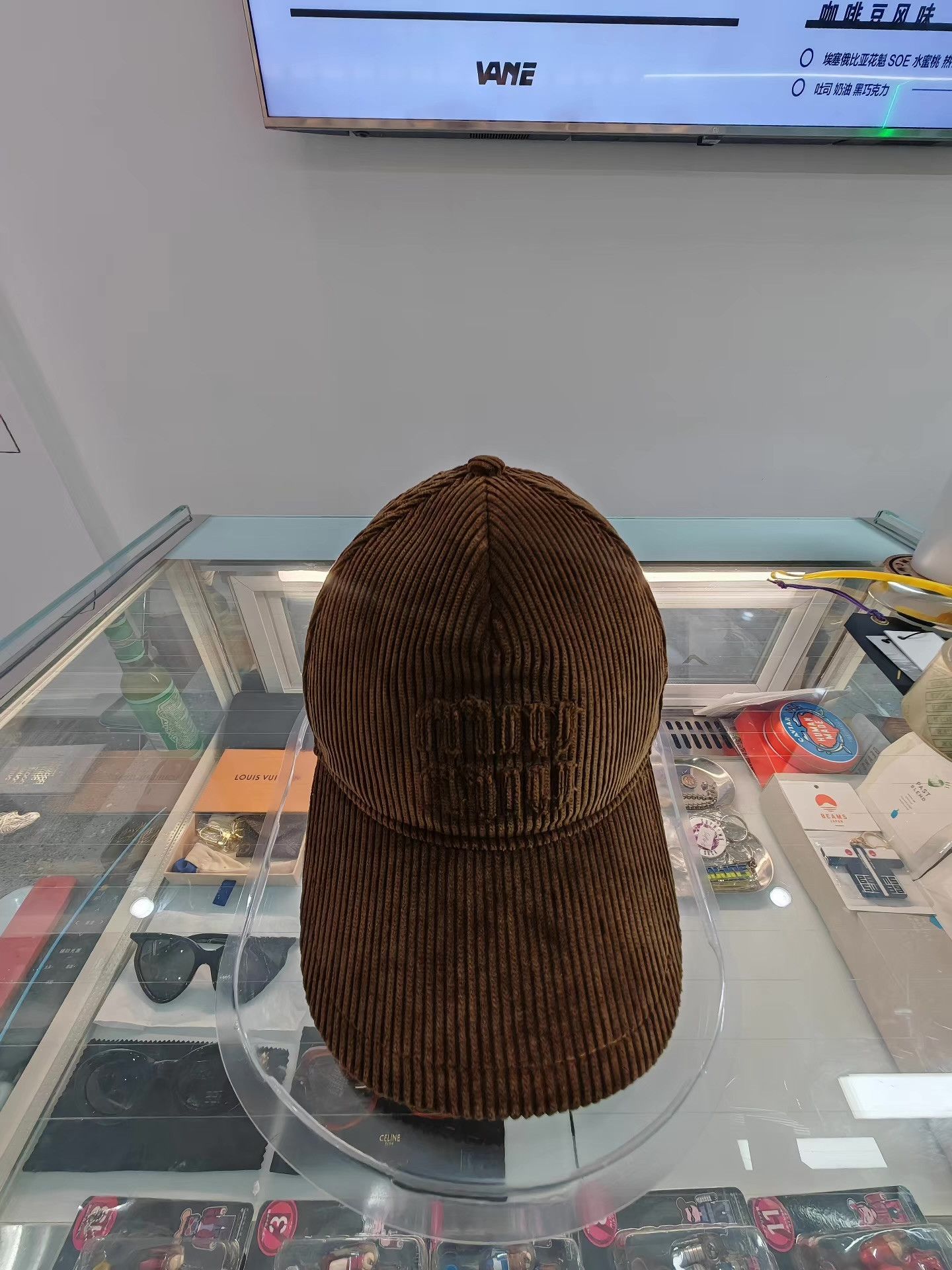 Miu Miu Miu Miu Corduroy Curved Brim Baseball Cap Q15 Size ONE SIZE - 1 Thumbnail