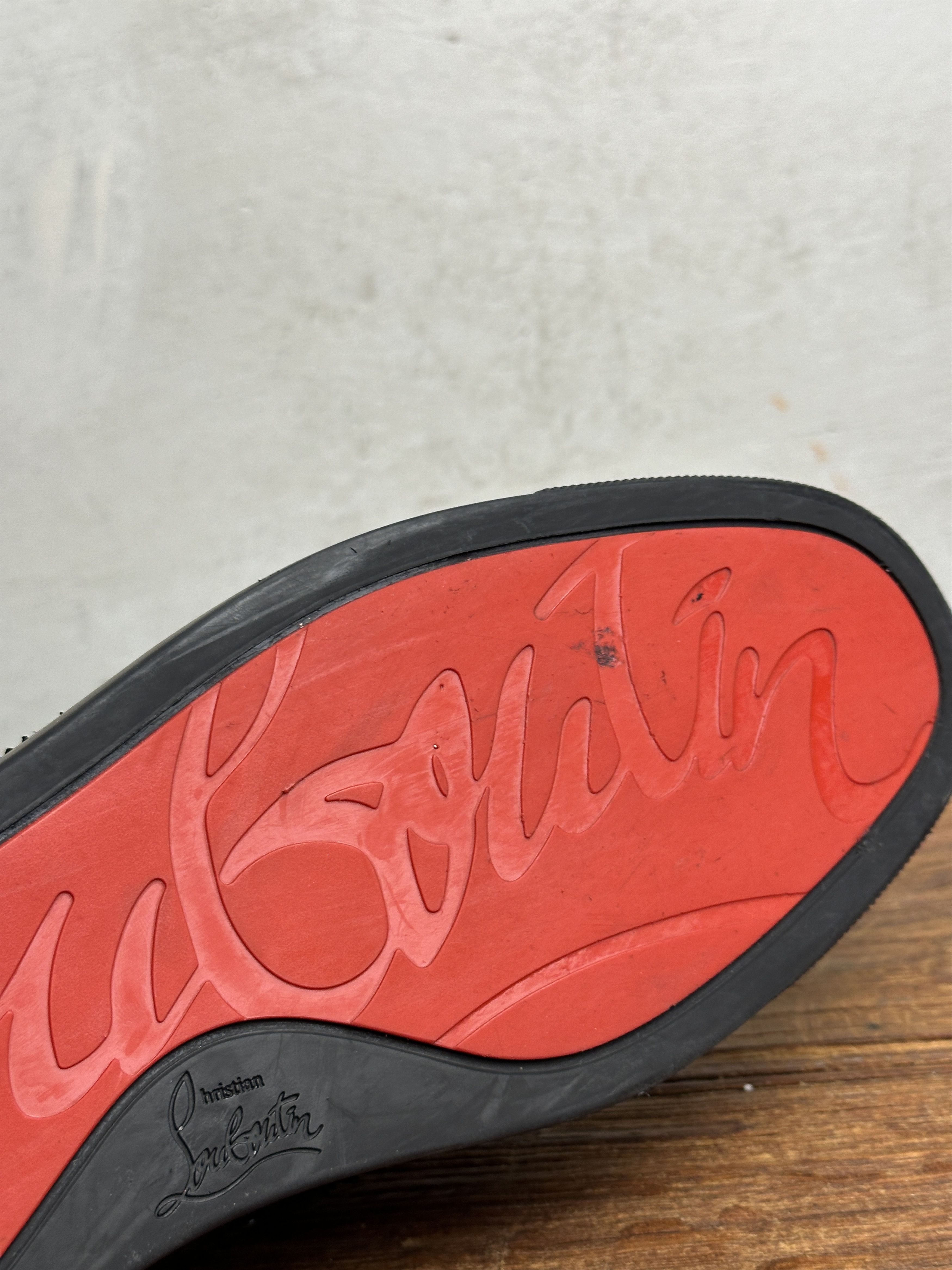 Christian Louboutin Christian Louboutin Black Python Leather Orlato Sneakers Size US 12 / EU 45 - 11 Thumbnail