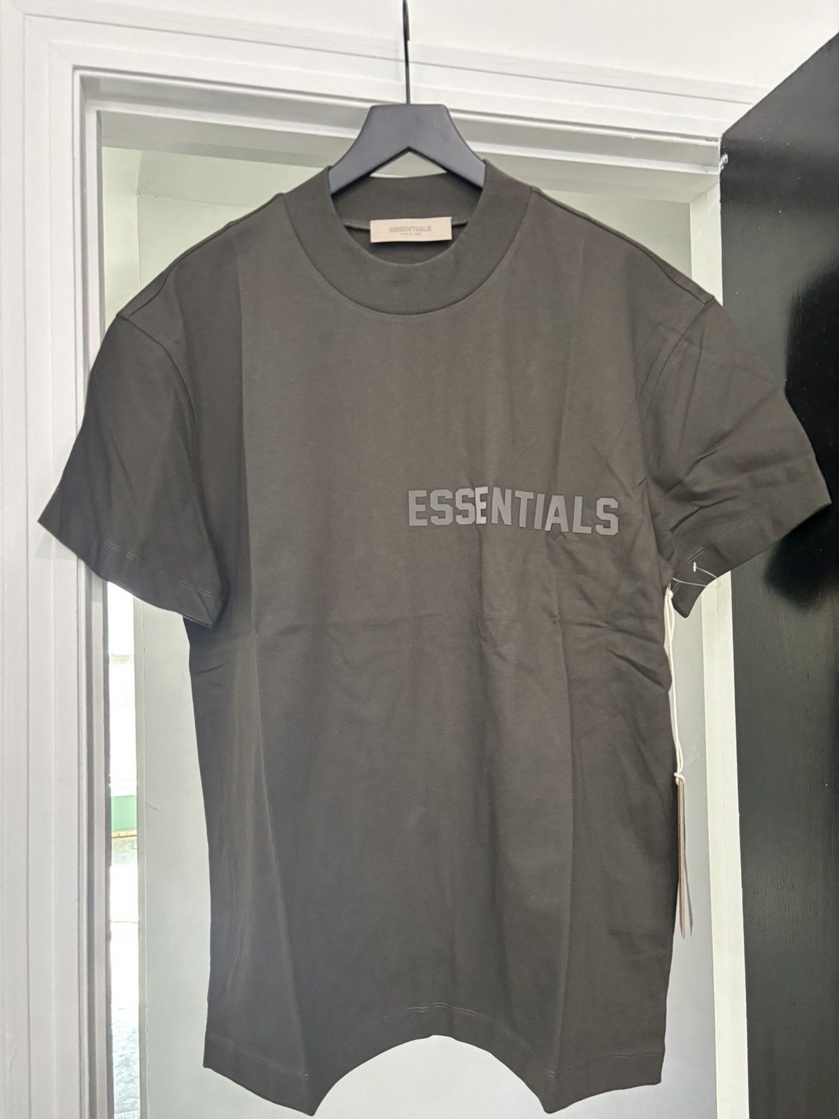 Fear Of God Essentials T Shirt Off Black | Grailed