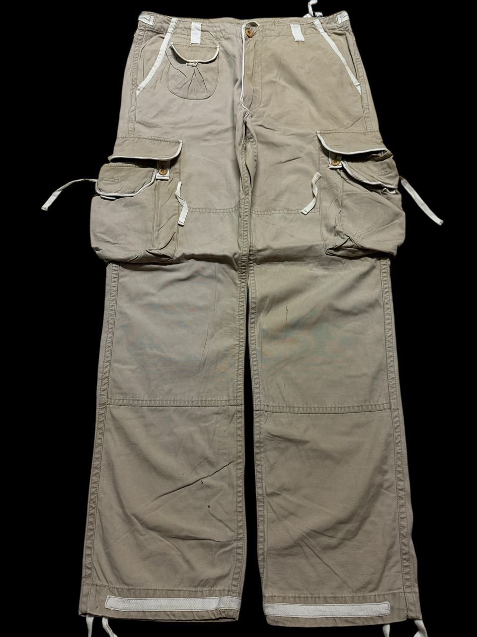 💥Insane💥90s Japanese Bondage Parachute Thrashed Faded Cargo