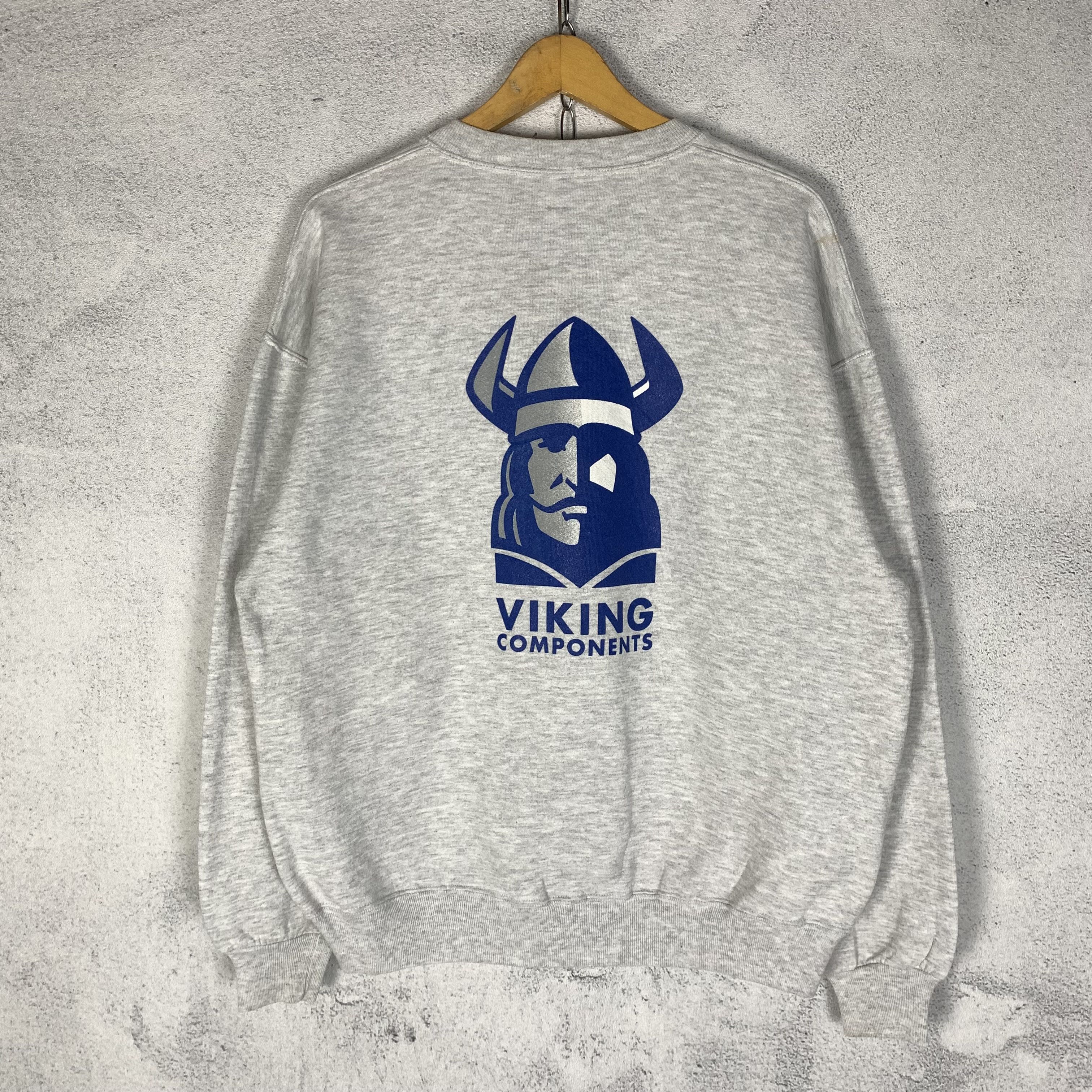 Vintage Vintage Viking Components Sweatshirt Crewneck Size US XL / EU 56 / 4 - 1 Thumbnail
