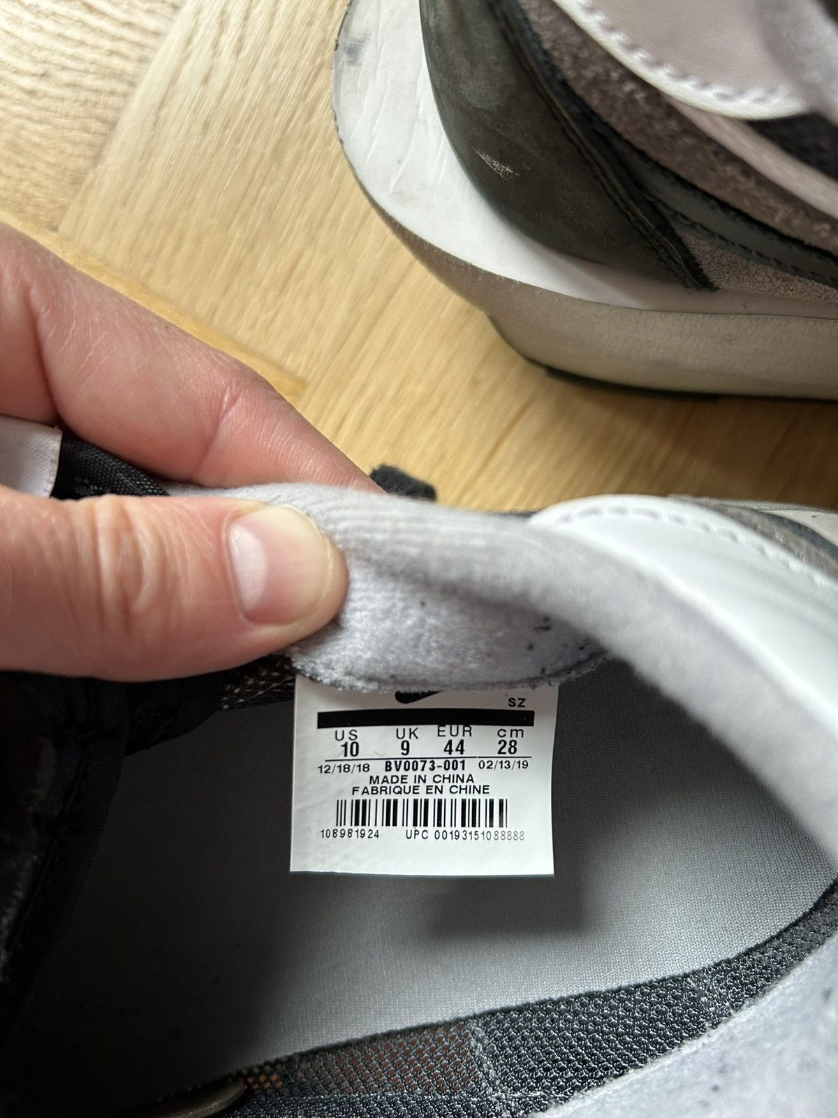 Nike × Sacai Nike Sacai LD Waffle Black Size US 10 / EU 43 - 7 Thumbnail