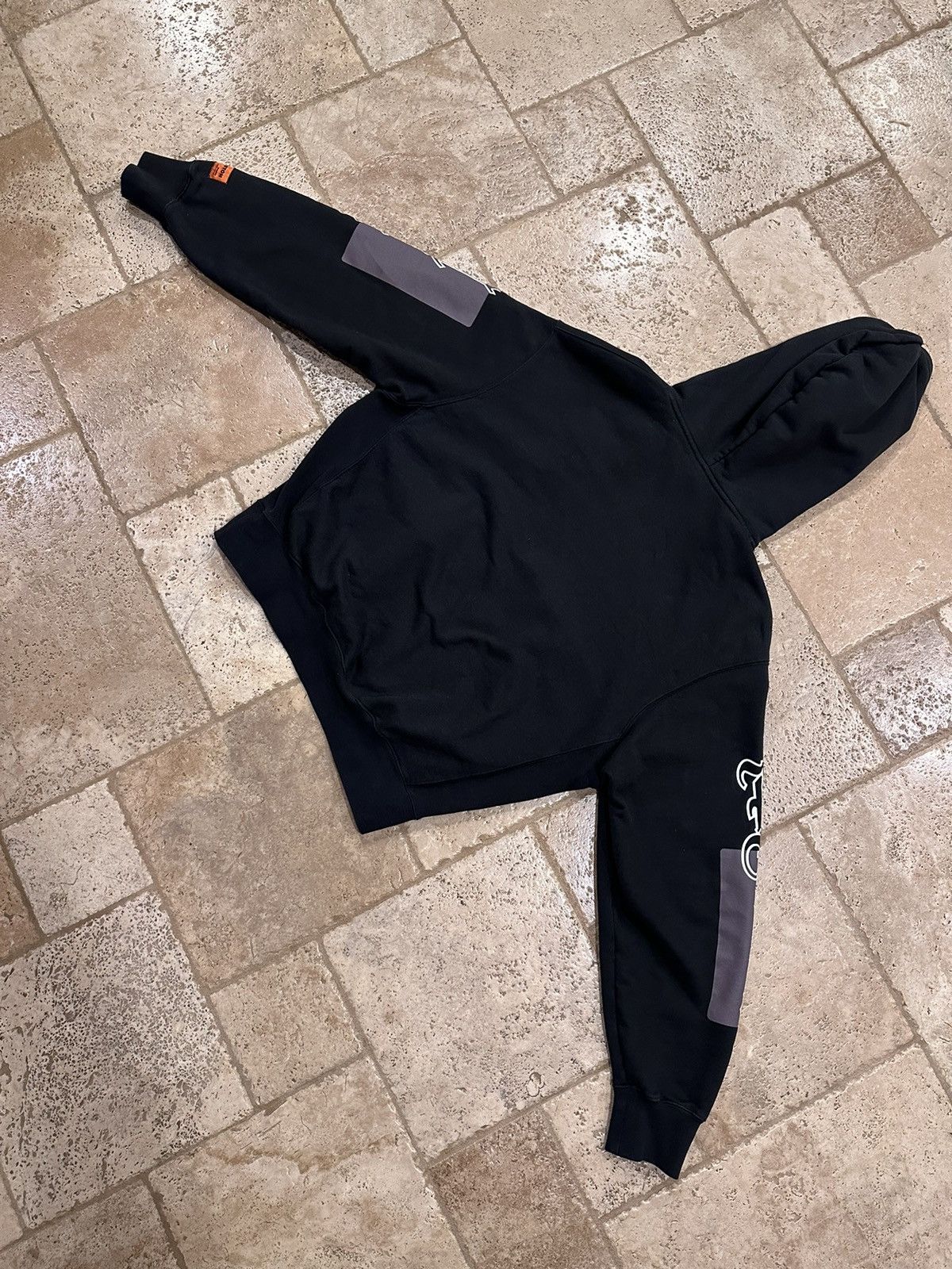 Heron Preston Heron Preston Logo Color Block Gothic Print Black Hoodie Size US M / EU 48-50 / 2 - 9 Thumbnail