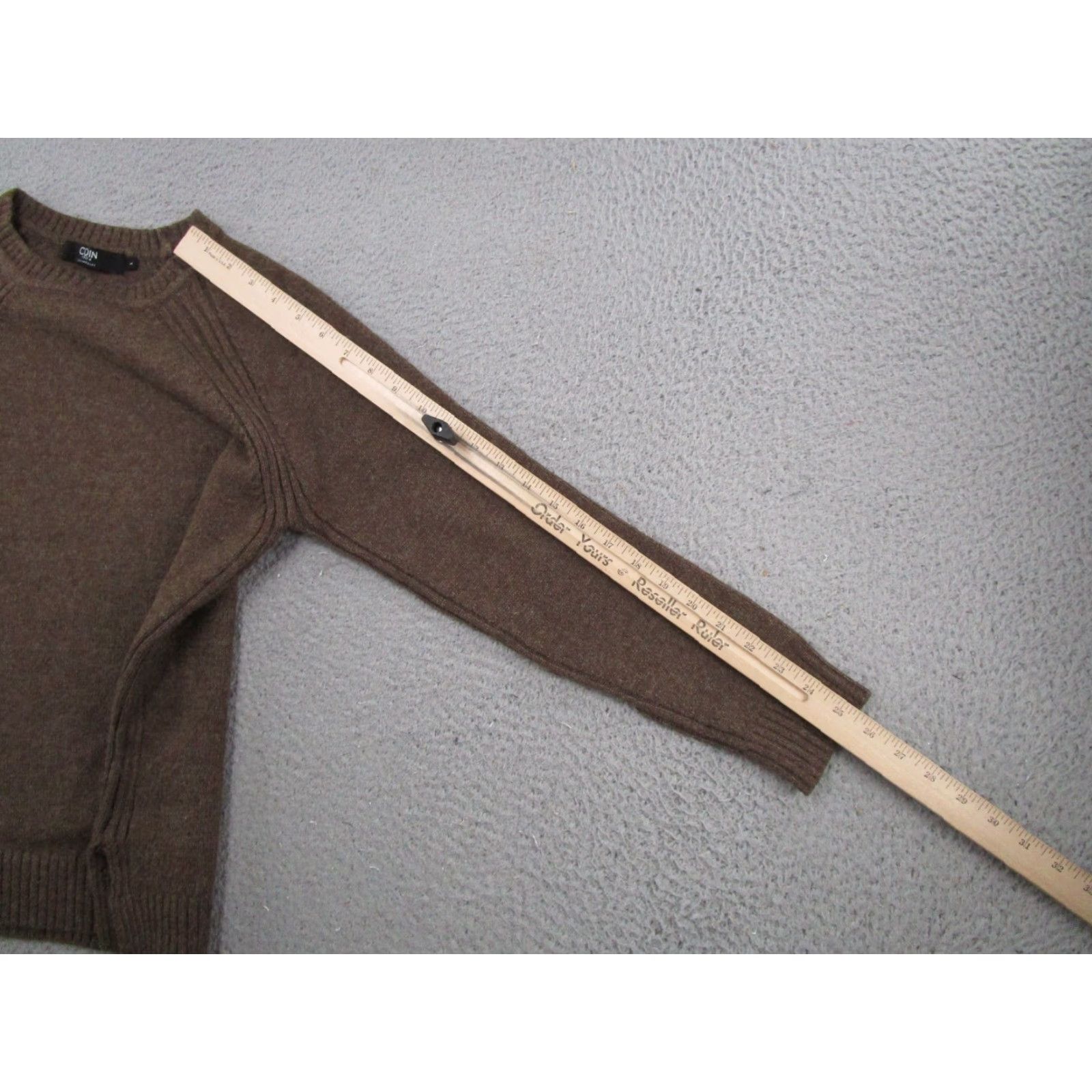 Vintage COIN 1804 Pullover Sweater Shirt Womens Size S Brown Knit Long Sleeve Winter Fall Viscose Blend Soft Warm Crewneck Pullover Size S / US 4 / IT 40 - 7 Thumbnail