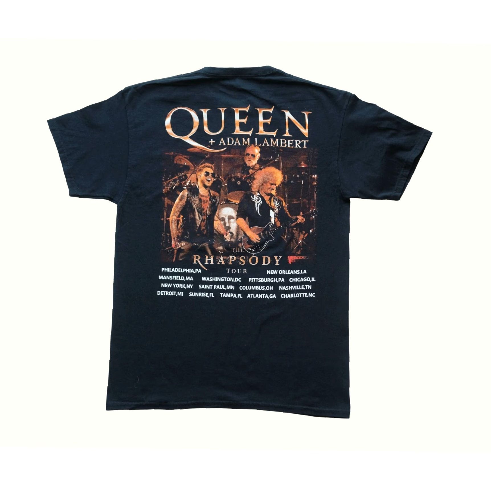 Fruit Of The Loom VINTAGE QUEEN FRUIT OF THE LOOM THE RHAPSODY TOUR Y2K 90s ROCK MEN BLACK T SHIRT SZ M Size US M / EU 48-50 / 2 - 3 Thumbnail