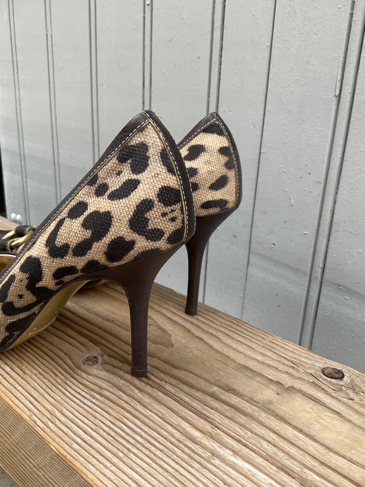 Dolce & Gabbana Vintage Dolce&Gabbana leopard print pumps Size US 9 / IT 39 - 9 Thumbnail