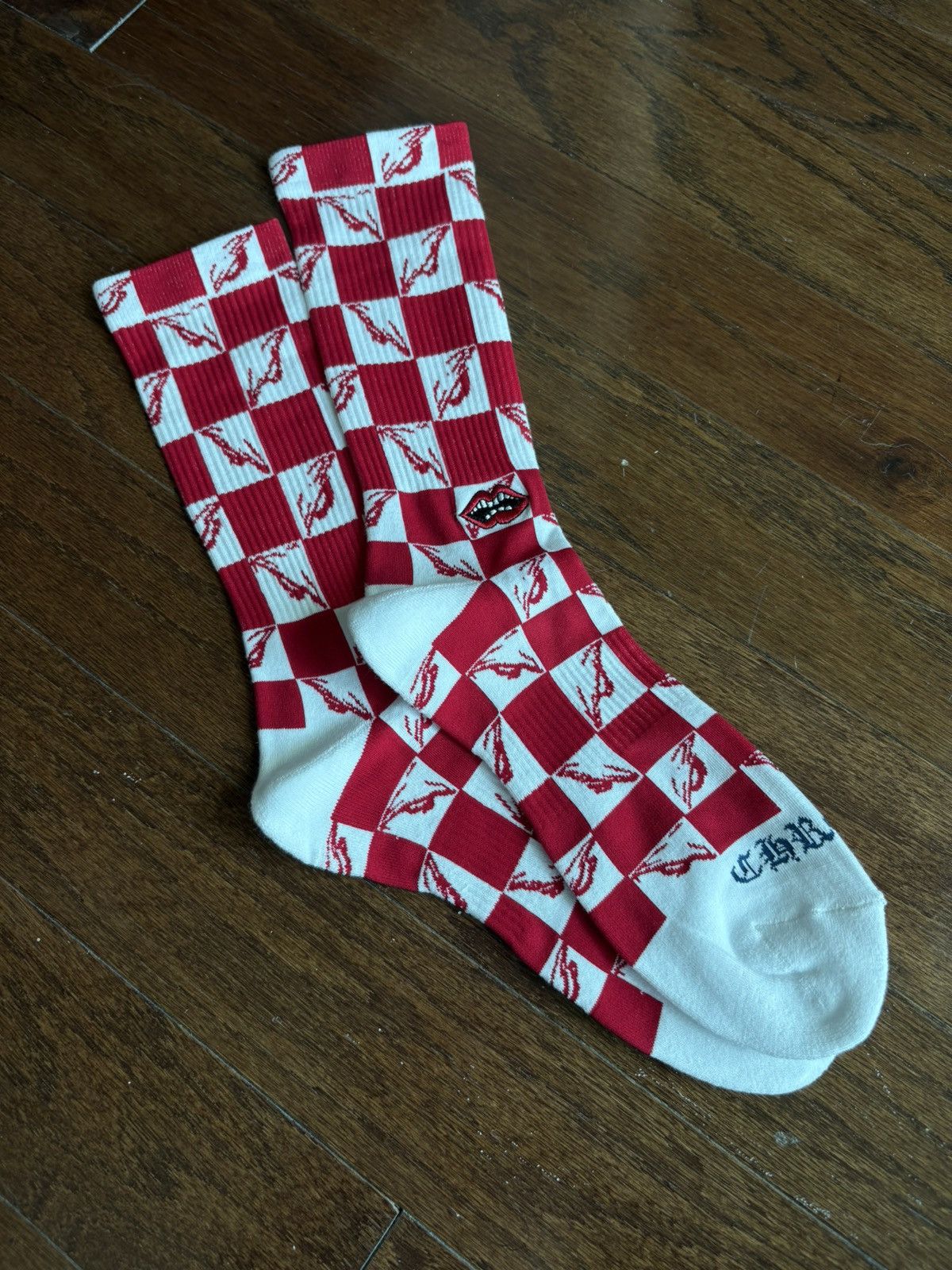 Chrome Hearts Chrome Hearts Matty Boy Eyes Red Socks Size ONE SIZE - 2 Thumbnail