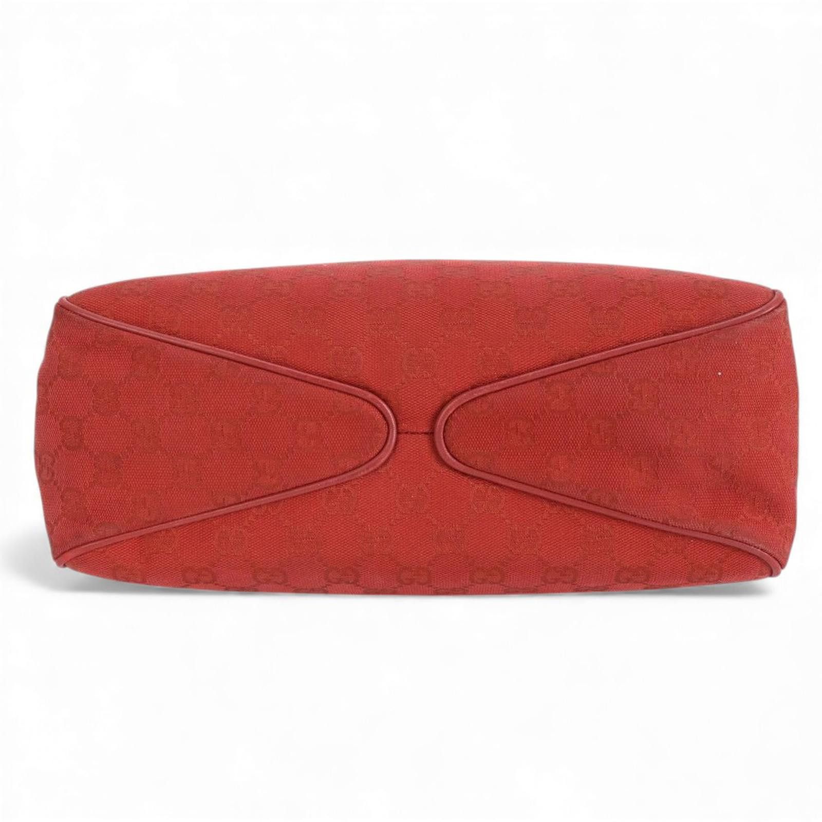 Gucci Gucci - Red Monogram Canvas Shoulder Bag Size ONE SIZE - 5 Thumbnail