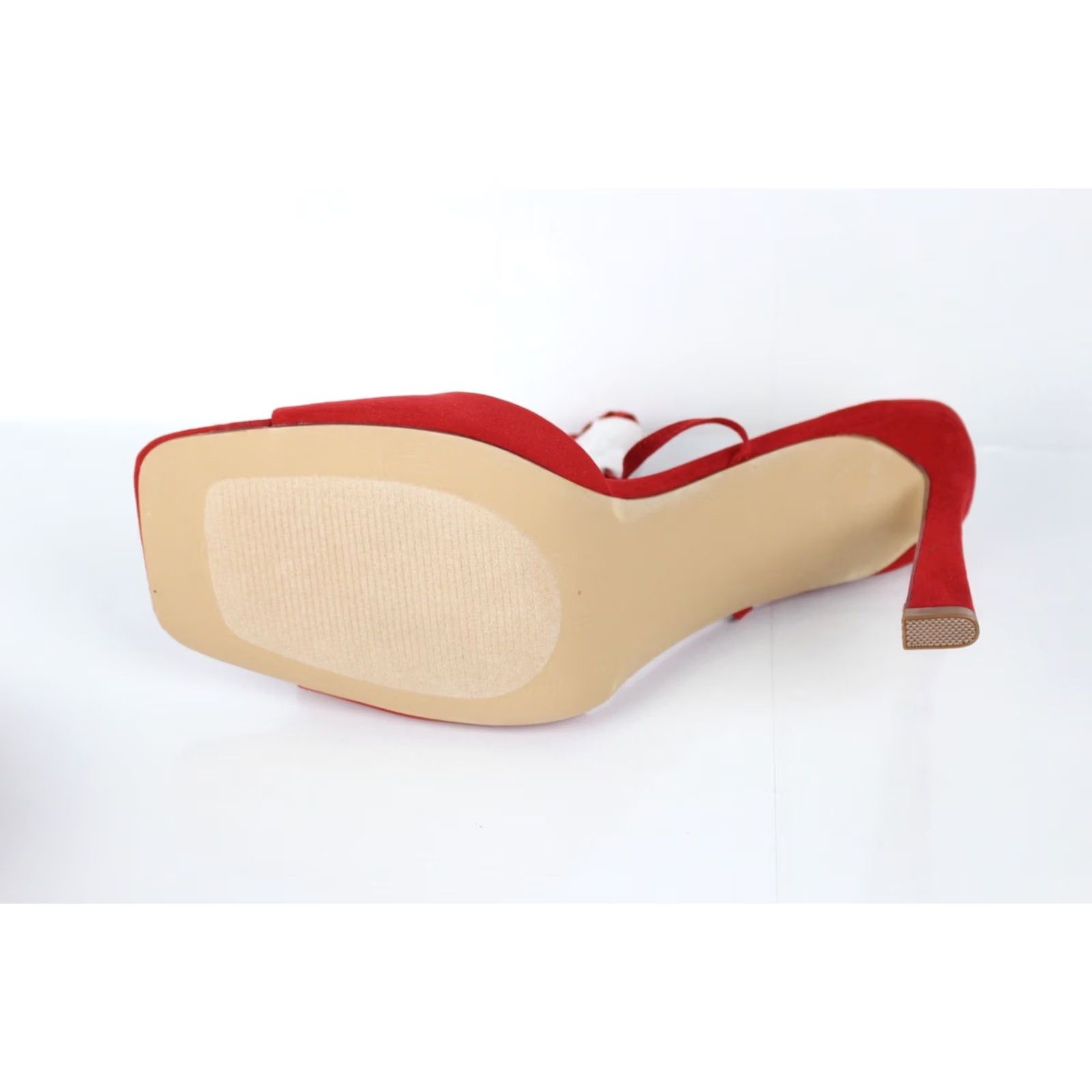 Vintage ShoeDazzle Women's Salma Sandals Size 12 Salsa Red Heeled Sandal Size US 12 / IT 42 - 6 Thumbnail