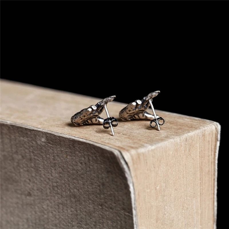Jewelry Middle Finger Stud Earrings 925 Sterling Silver Ear Gift Size ONE SIZE - 6 Thumbnail