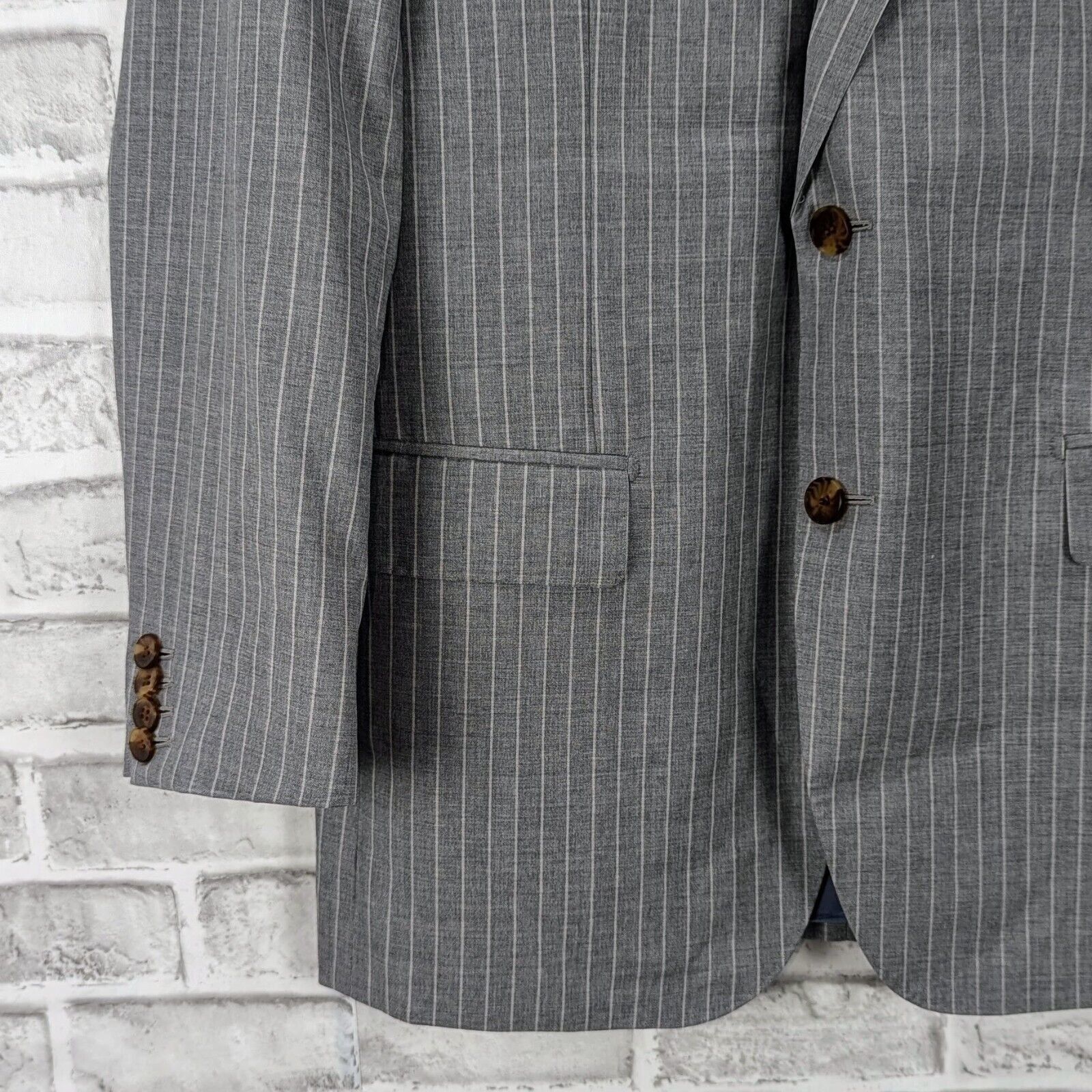 Suitsupply SUITSUPPLY Super 120s Wool by Guabello 2 blazer Jacket Gray Size US M / EU 48-50 / 2 - 7 Thumbnail