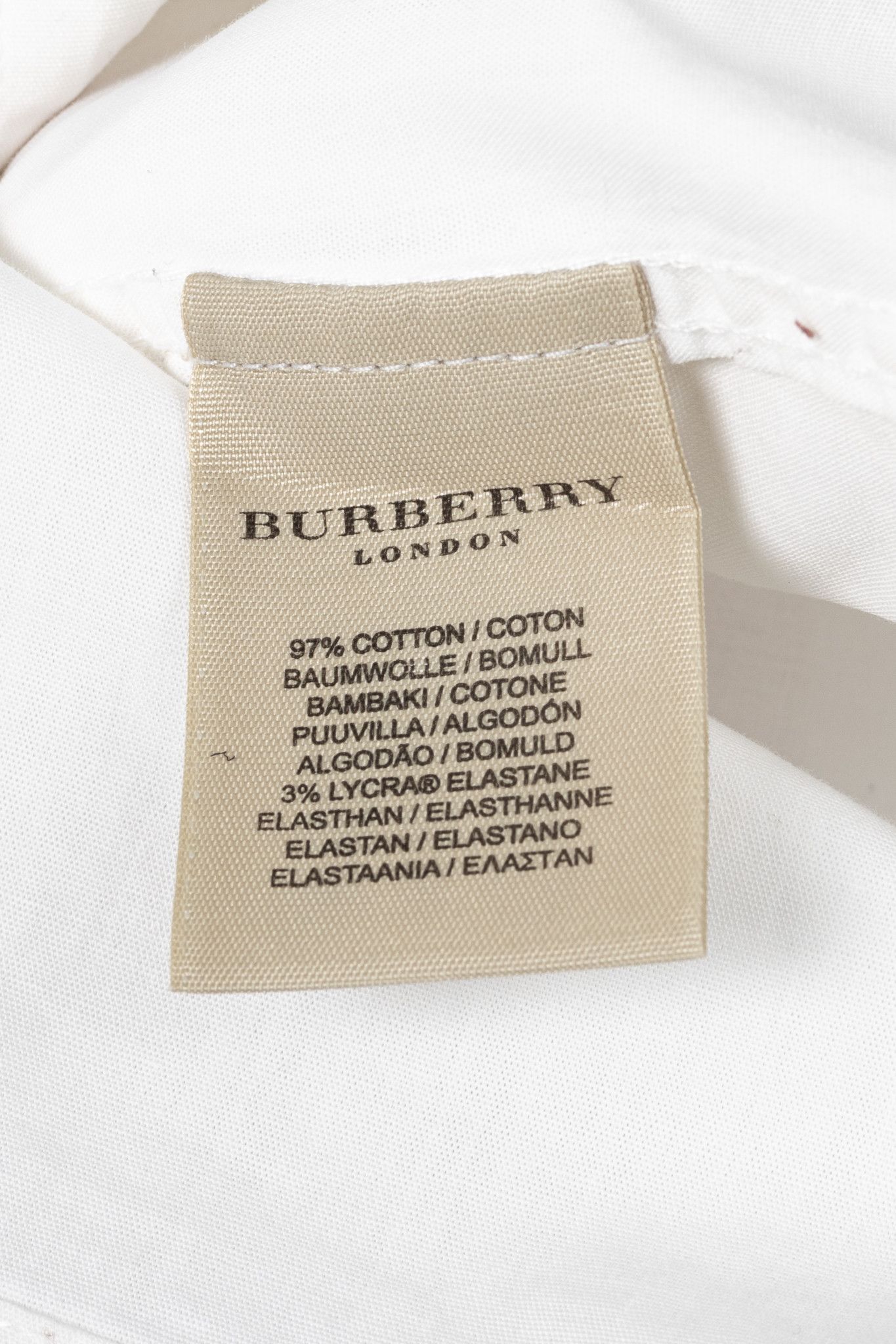 Burberry Burberry White Cotton-Poplin Check-Cuff Buttoned Shirt Size M / US 6-8 / IT 42-44 - 8 Thumbnail