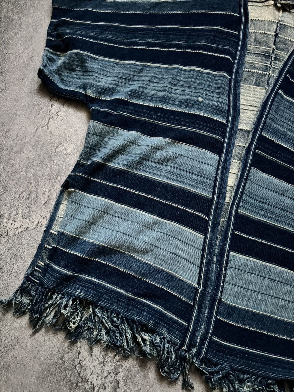 Polo Ralph Lauren × Vintage Polo Ralph Lauren L striped knitwear cape sweater poncho Size L / US 10 / IT 46 - 6 Thumbnail