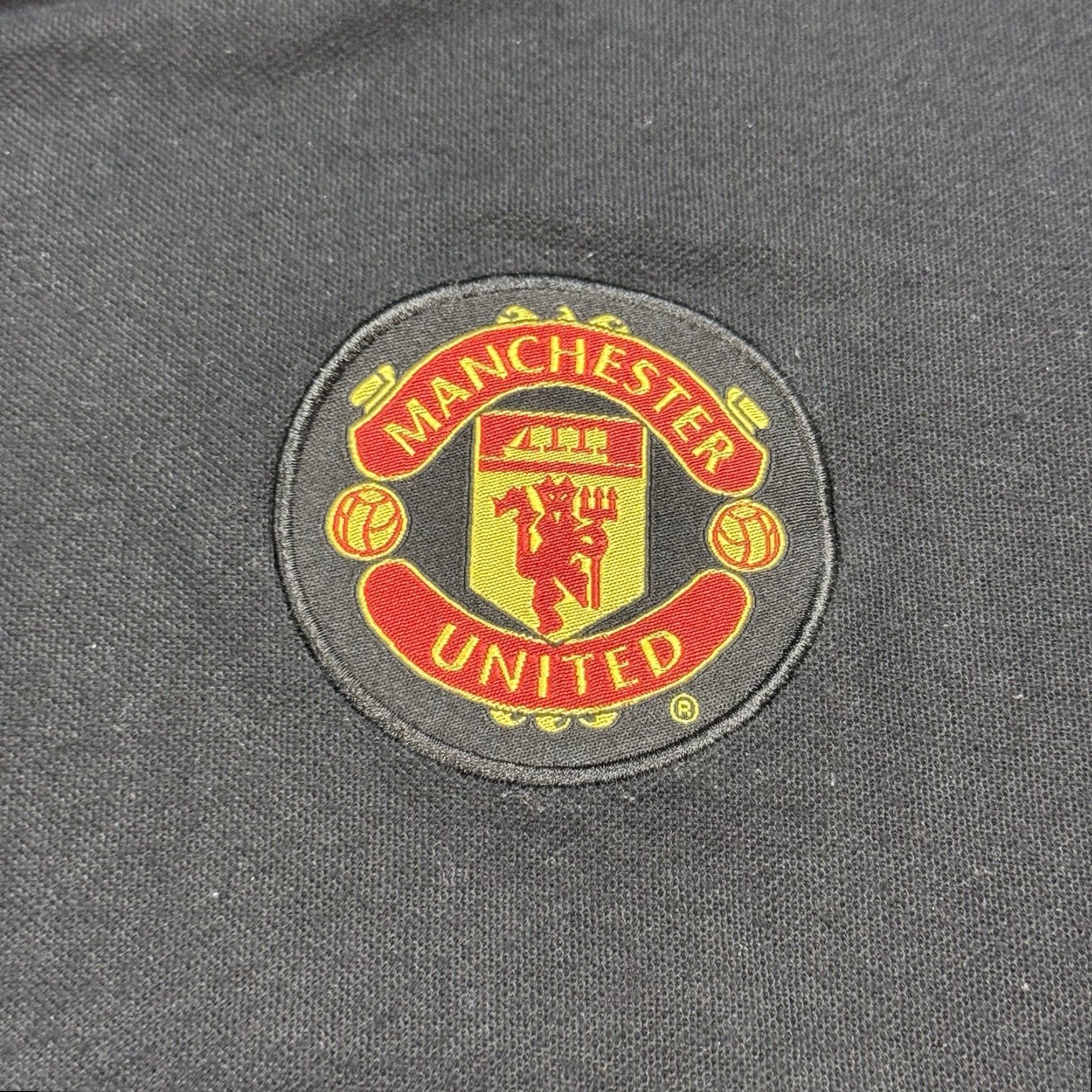 Vintage VINTAGE Manchester United Polo Shirt Men's Short Sleeve Black Embroidered Logo Size L Size US L / EU 52-54 / 3 - 3 Thumbnail