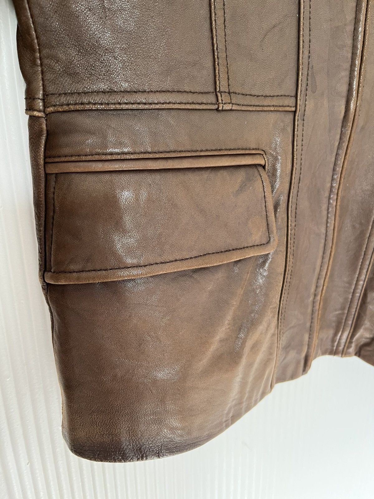 Tribal Streetwear Vintage 90s Tribal Gear USA Leather Jacket Size S / US 4 / IT 40 - 5 Thumbnail