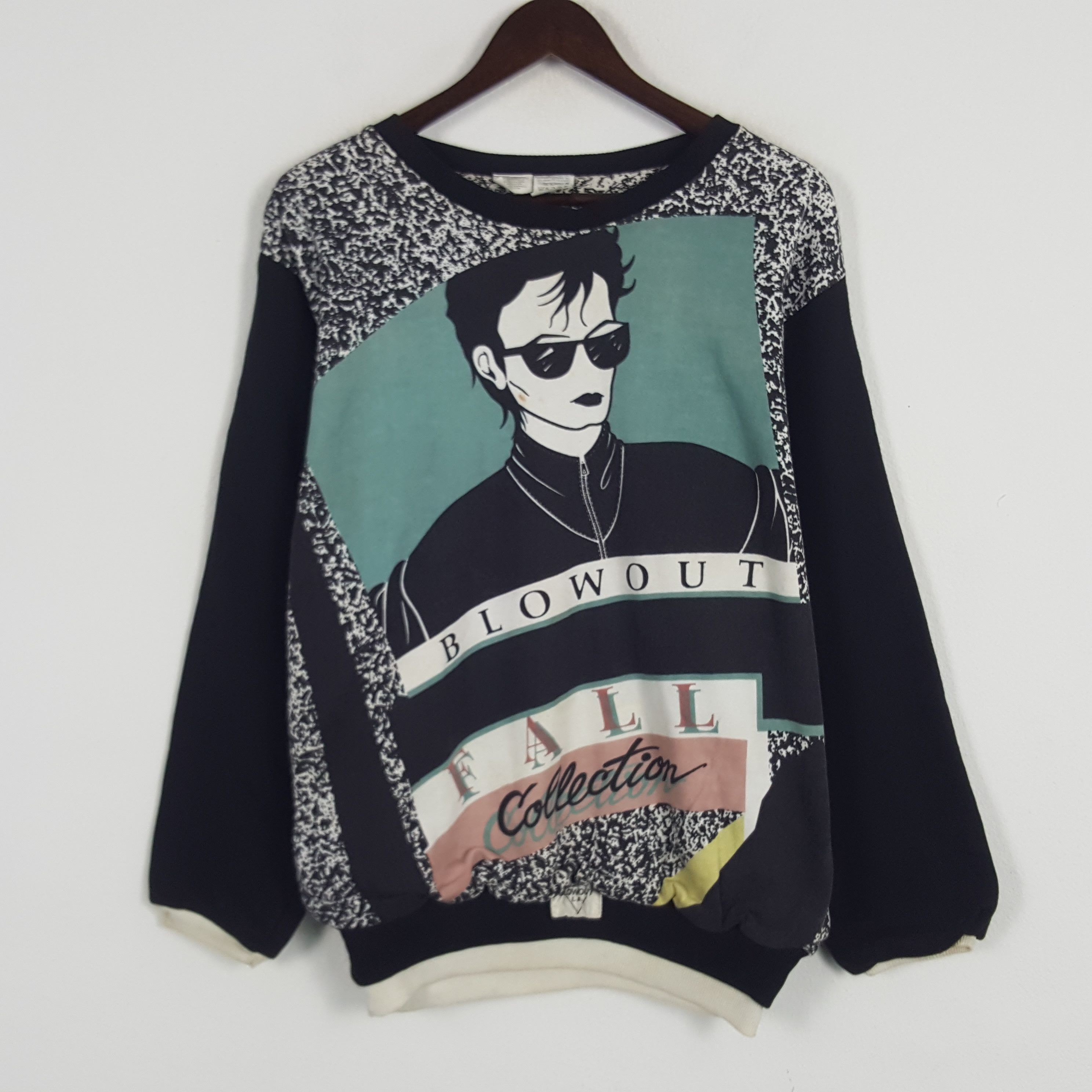 Designer × Vintage Vintage Blowout Fail Collection Fashion Sweatshirt Size US L / EU 52-54 / 3 - 1 Thumbnail
