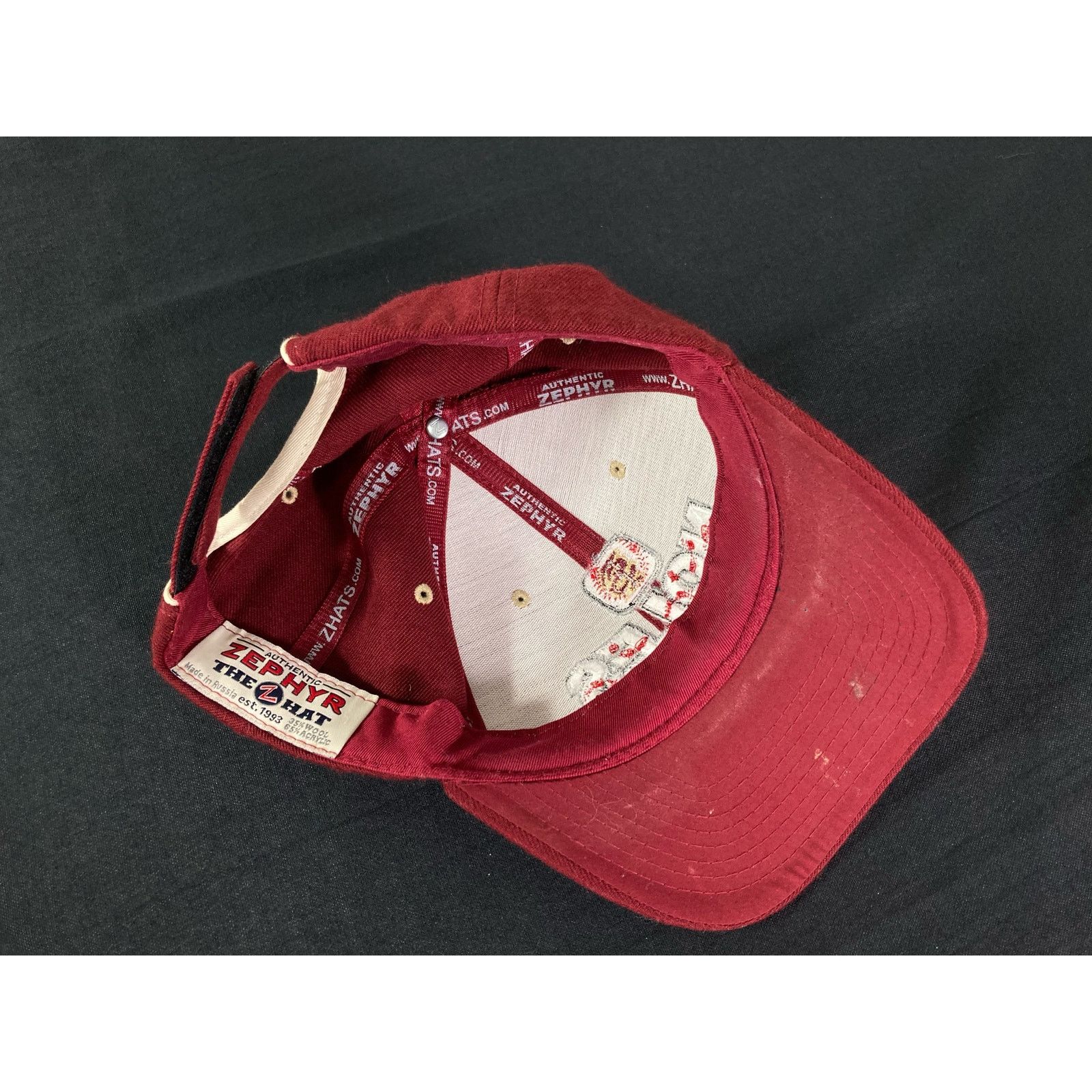Zephyr NCAA Wool Seminoles Noles Baseball Hat Red One Size Size ONE SIZE - 7 Thumbnail