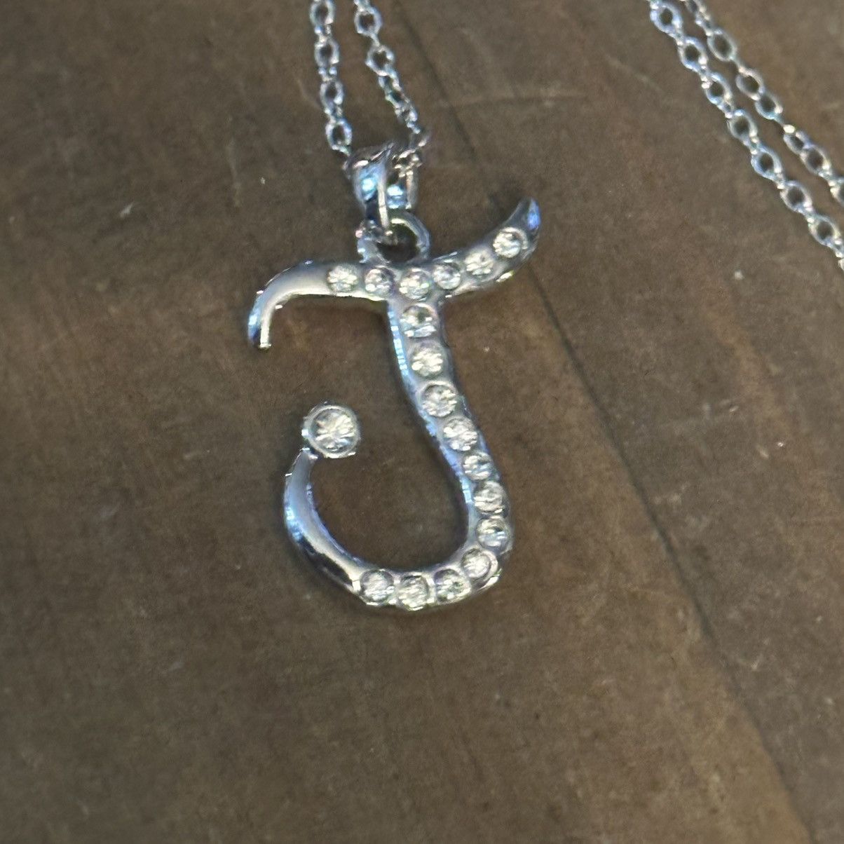 Other Paved letter J pendant necklace Size ONE SIZE - 3 Thumbnail