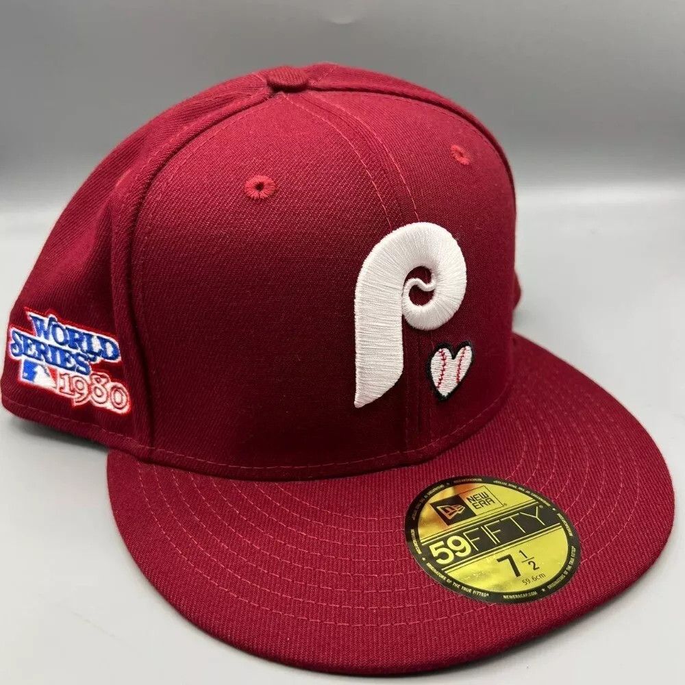 Philadelphia Phillies Hat Men 7 1/2 59Fifty New Era Fitted