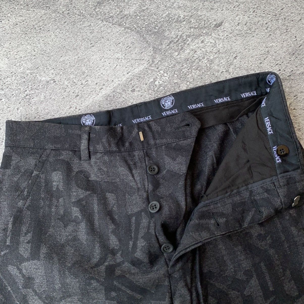Versace × Versace Jeans Couture Versace Monogram Wool Pants Size US 28 / EU 44 - 6 Thumbnail