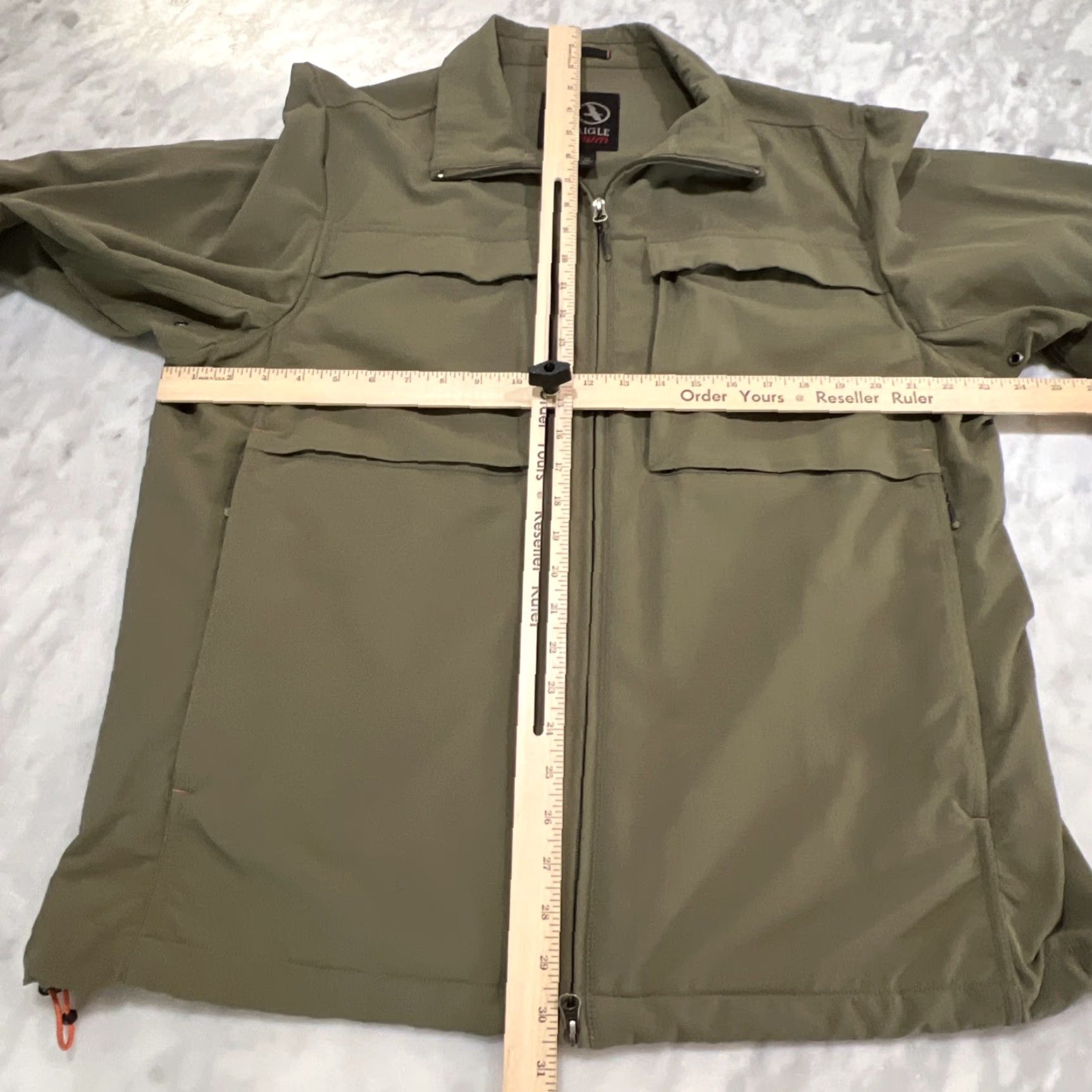 Aigle Aigle Actimum Jacket Men 2XL Softshell Full Zip Olive Green Pockets Size US XXL / EU 58 / 5 - 5 Thumbnail