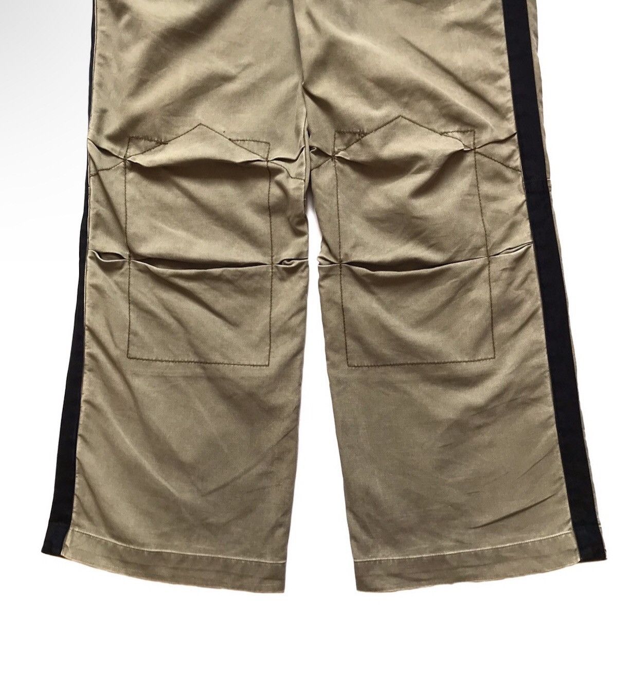 20471120 VINTAGE MARITHE FRANCOIS GIRBAUD BAGGY SIDE TAPE PANTS Size US 34 / EU 50 - 3 Thumbnail