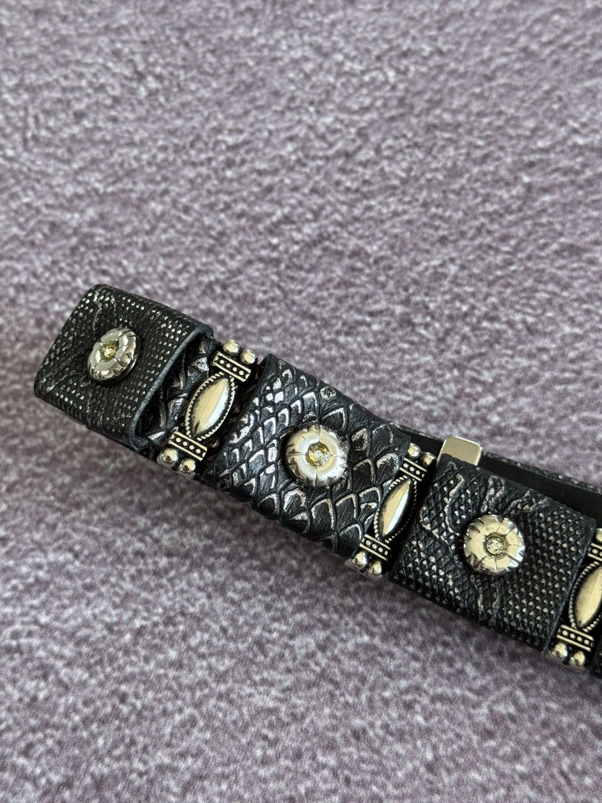 Japanese Brand Vintage Y2K Metal Belt Punk Emo Goth Japanese Style Black Size ONE SIZE - 6 Thumbnail