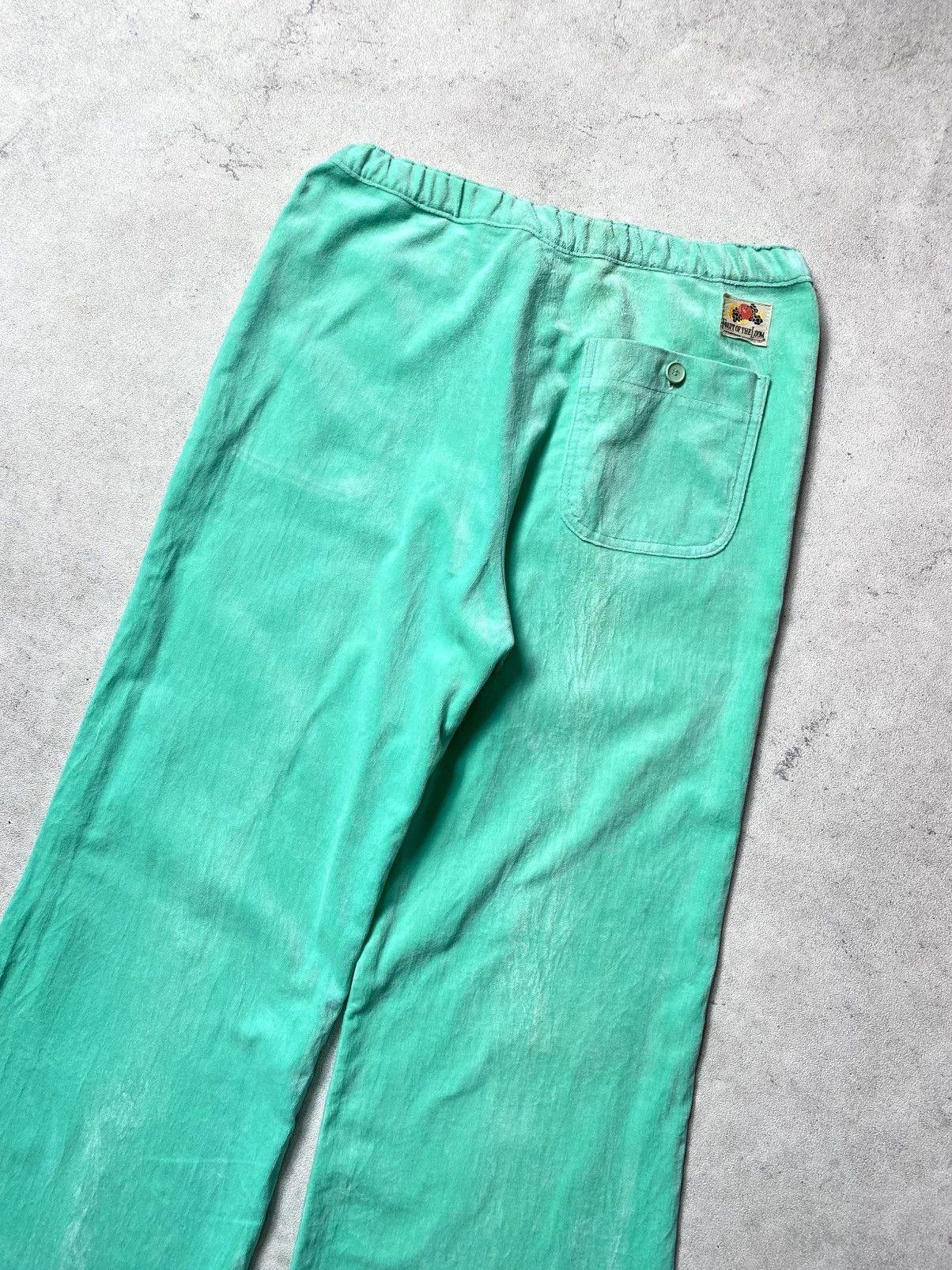 Fruit Of The Loom Vintage 60s Fruit of the loom x Edwin Suede Flared Pants Size US 29 - 4 Thumbnail