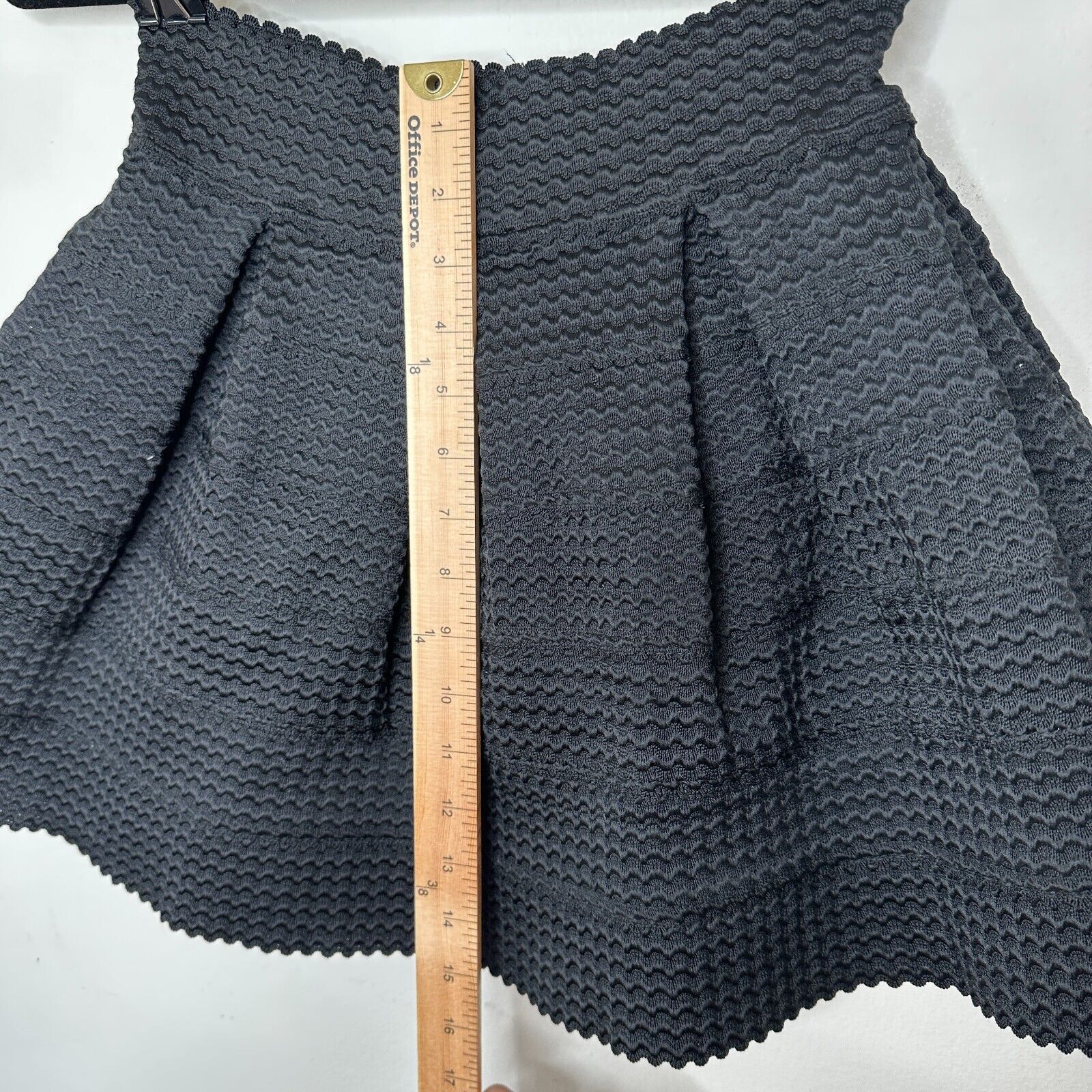 Other NWT L'Atiste Textured Mini Skirt Pleated Panel Structured M Size 30" / US 8 / IT 44 - 11 Thumbnail